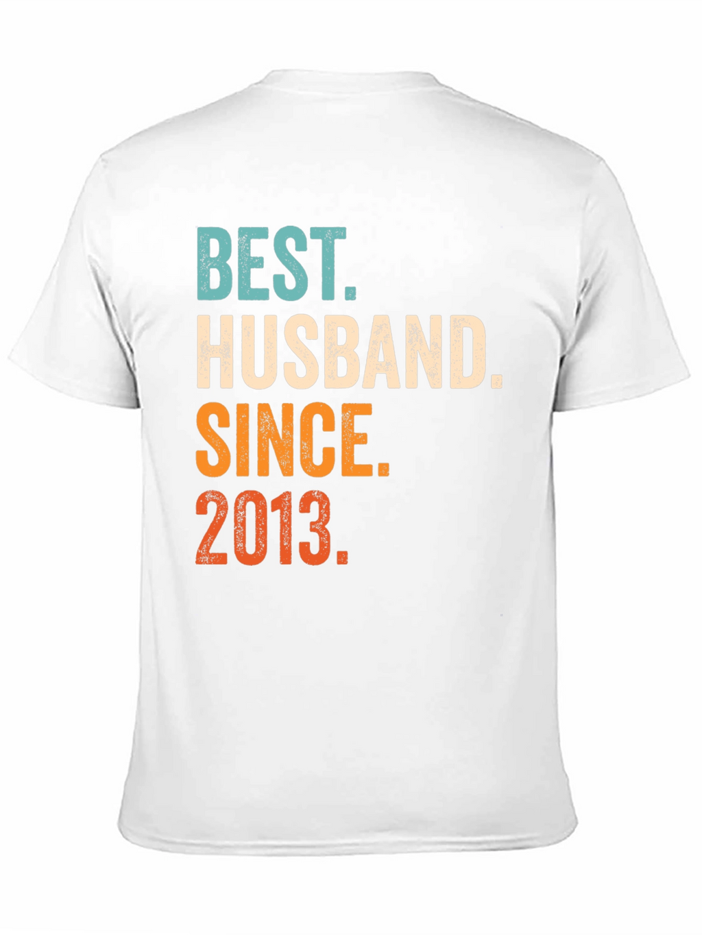 Camiseta Mejor Marido Desde 2013 Algodón