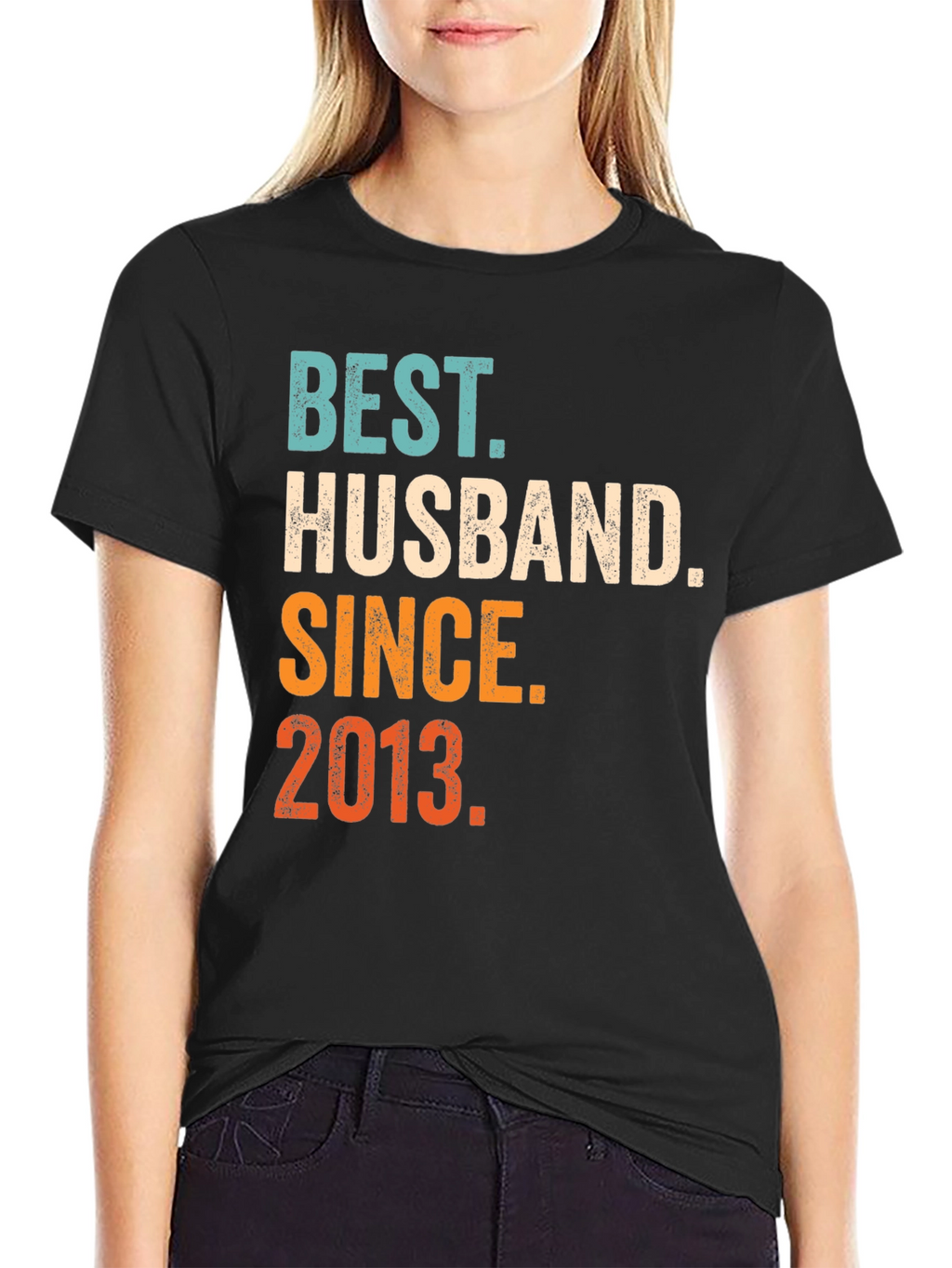 Camiseta Mejor Marido Desde 2013 Algodón