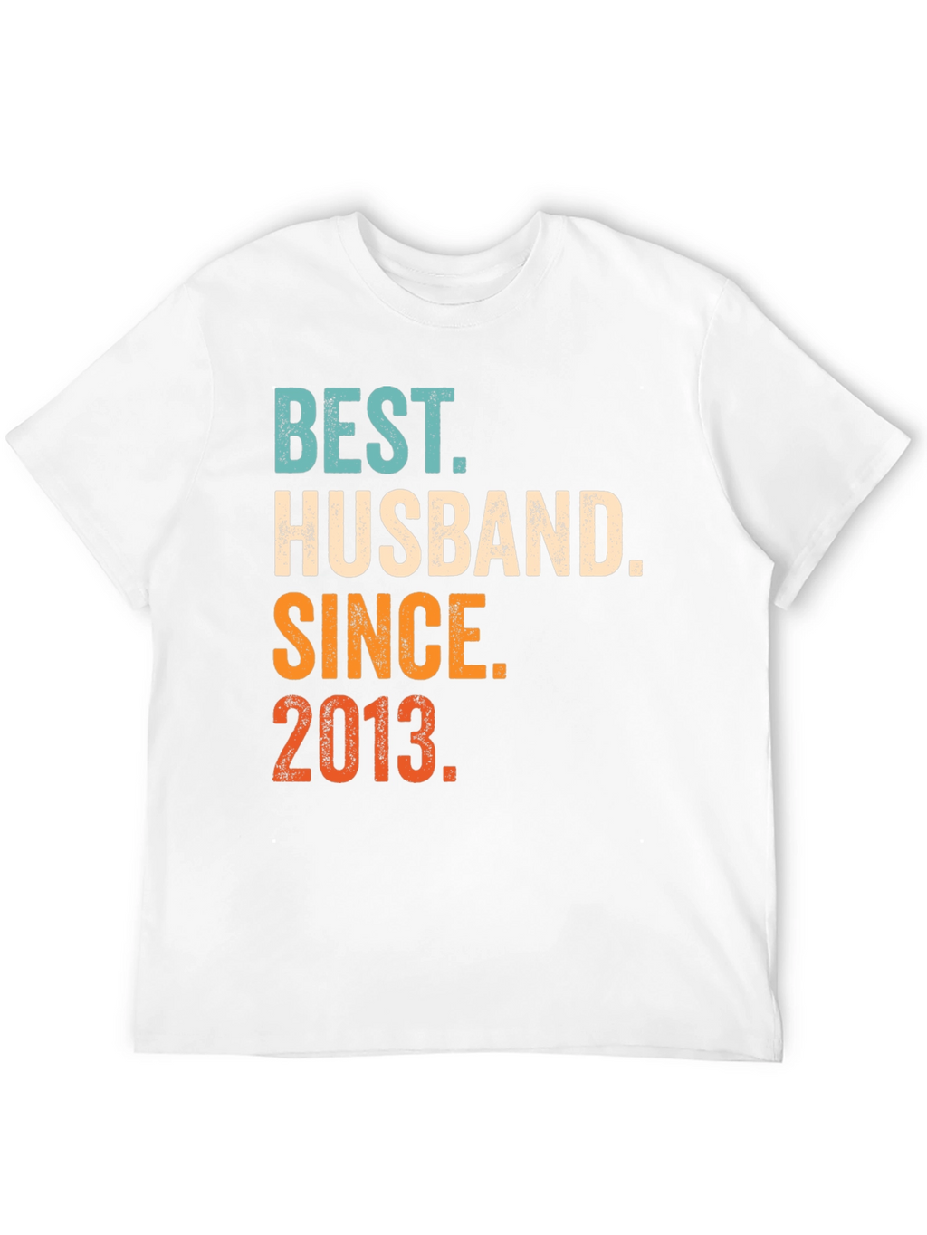 Camiseta Mejor Marido Desde 2013 Algodón