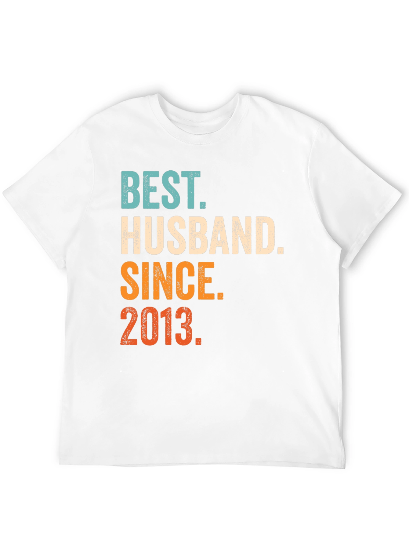 Camiseta Mejor Marido Desde 2013 Algodón