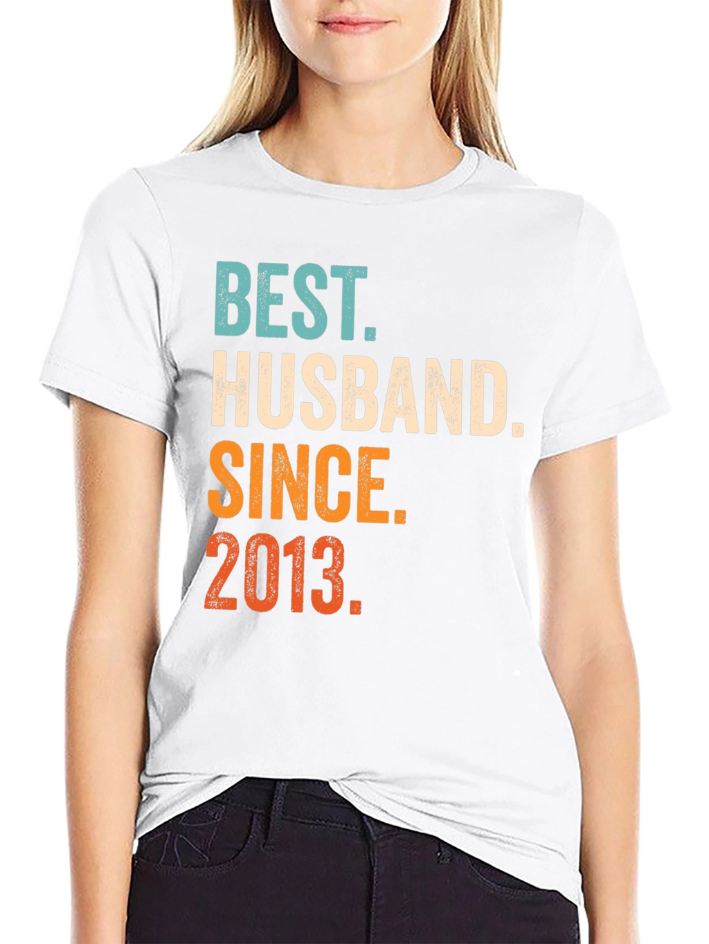 Camiseta Mejor Marido Desde 2013 Algodón