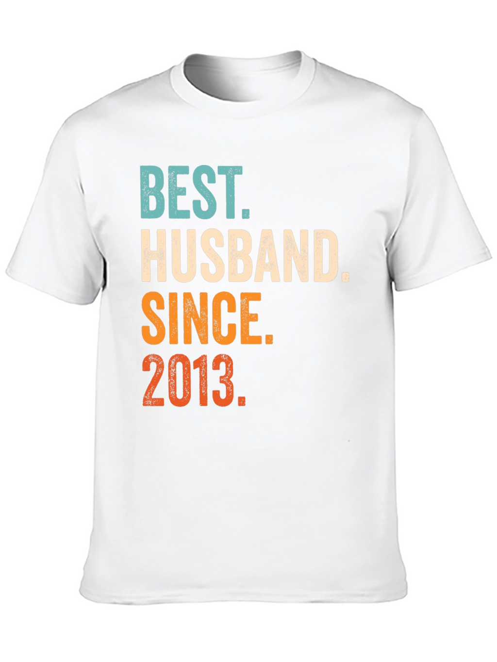 Camiseta Mejor Marido Desde 2013 Algodón