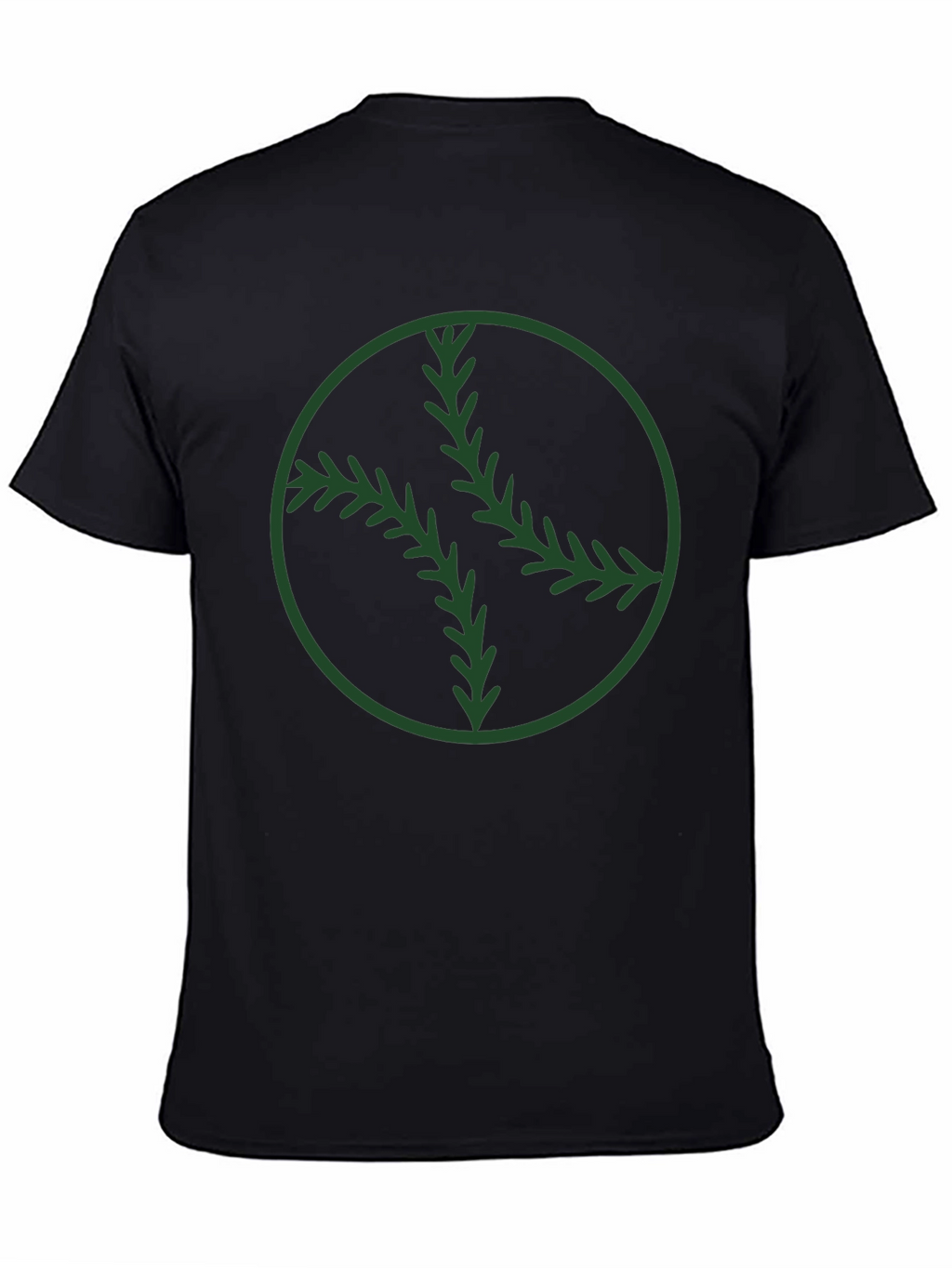 Camiseta Negra con Diseño de Béisbol