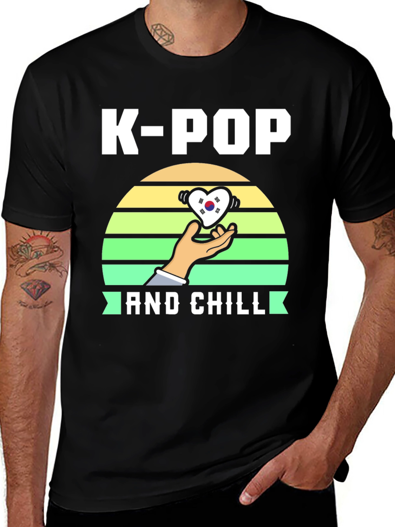 Camiseta K-Pop and Chill - Diseño Coreano