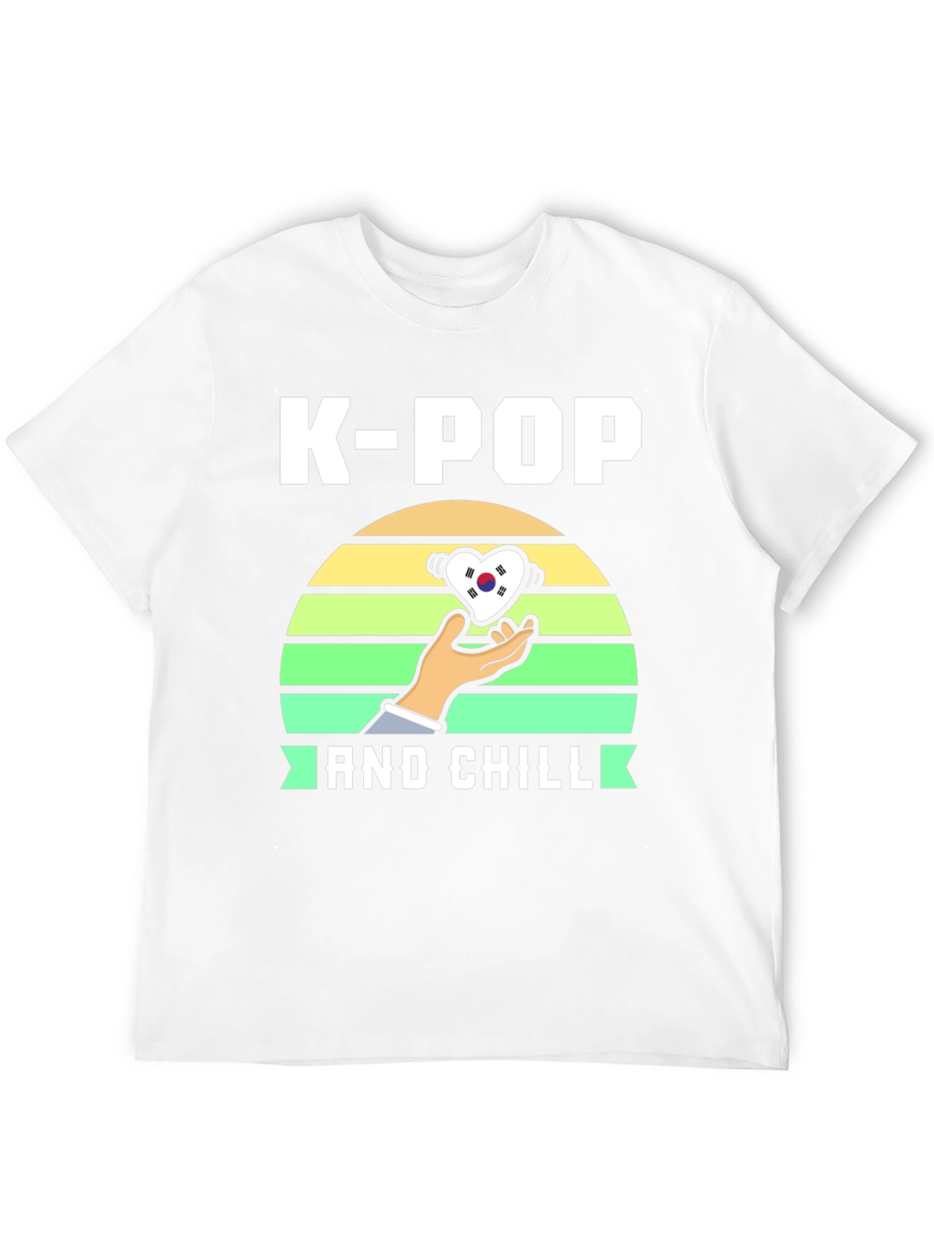 Camiseta K-Pop and Chill - Diseño Coreano