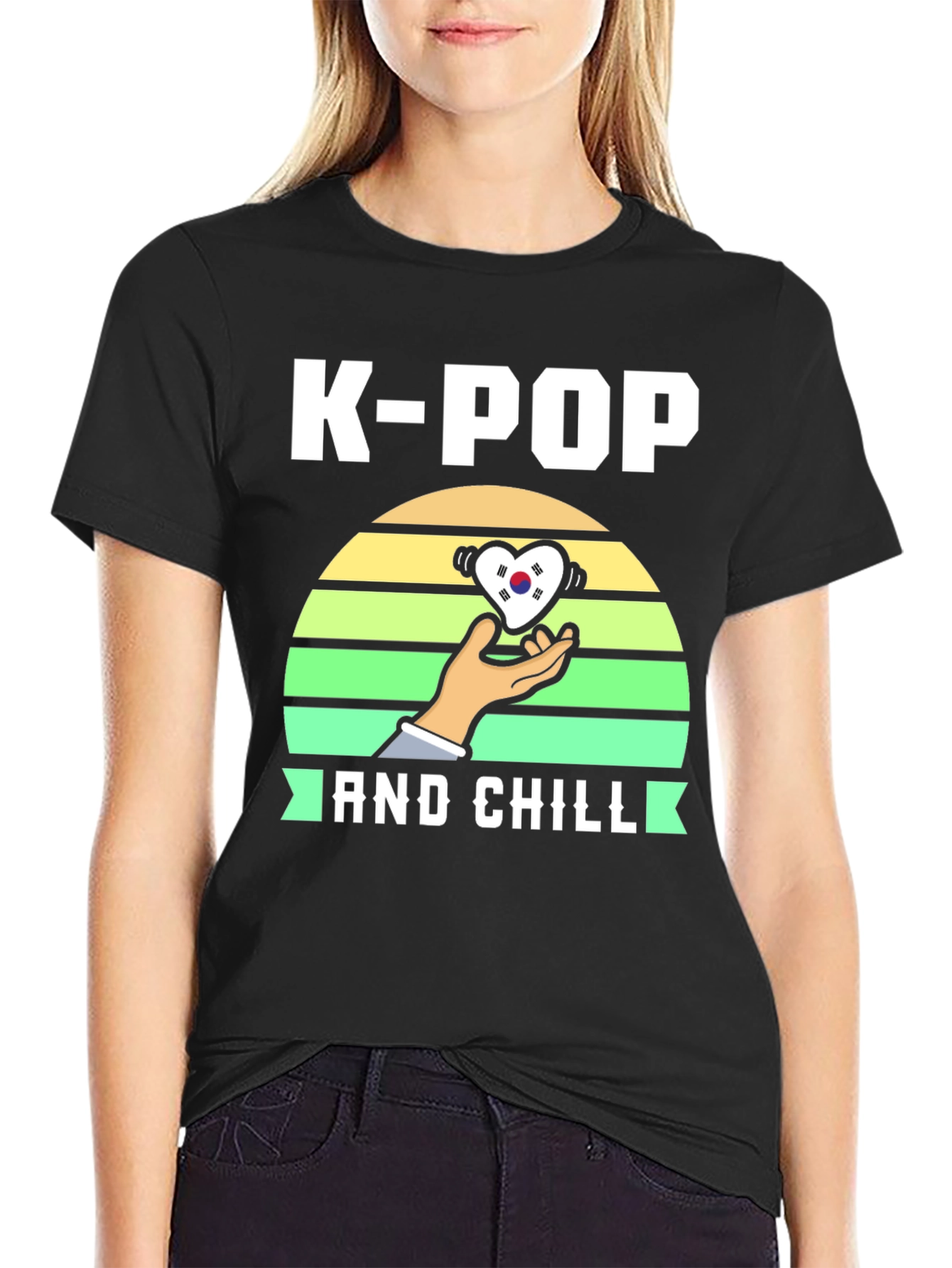 Camiseta K-Pop and Chill - Diseño Coreano