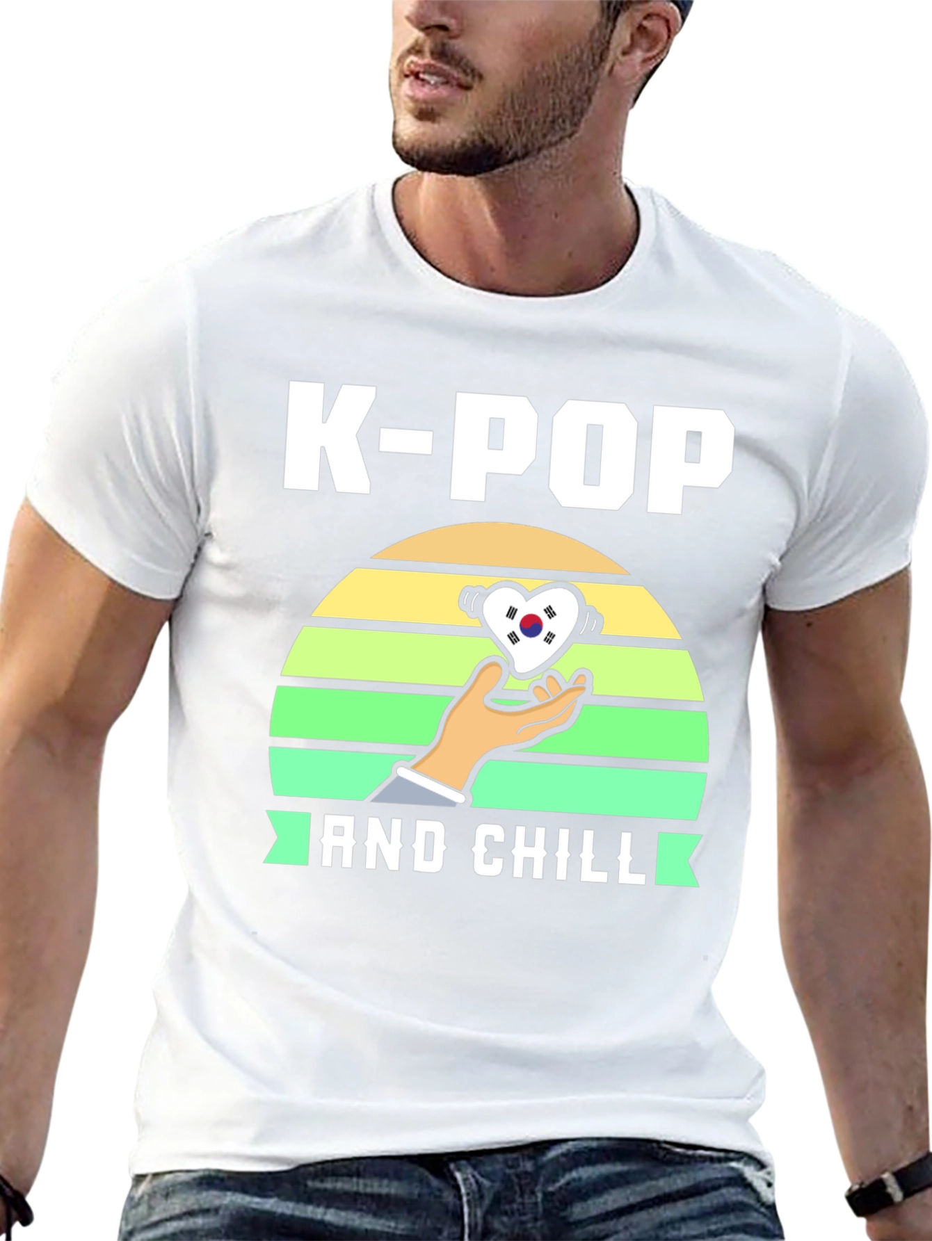 Camiseta K-Pop and Chill - Diseño Coreano