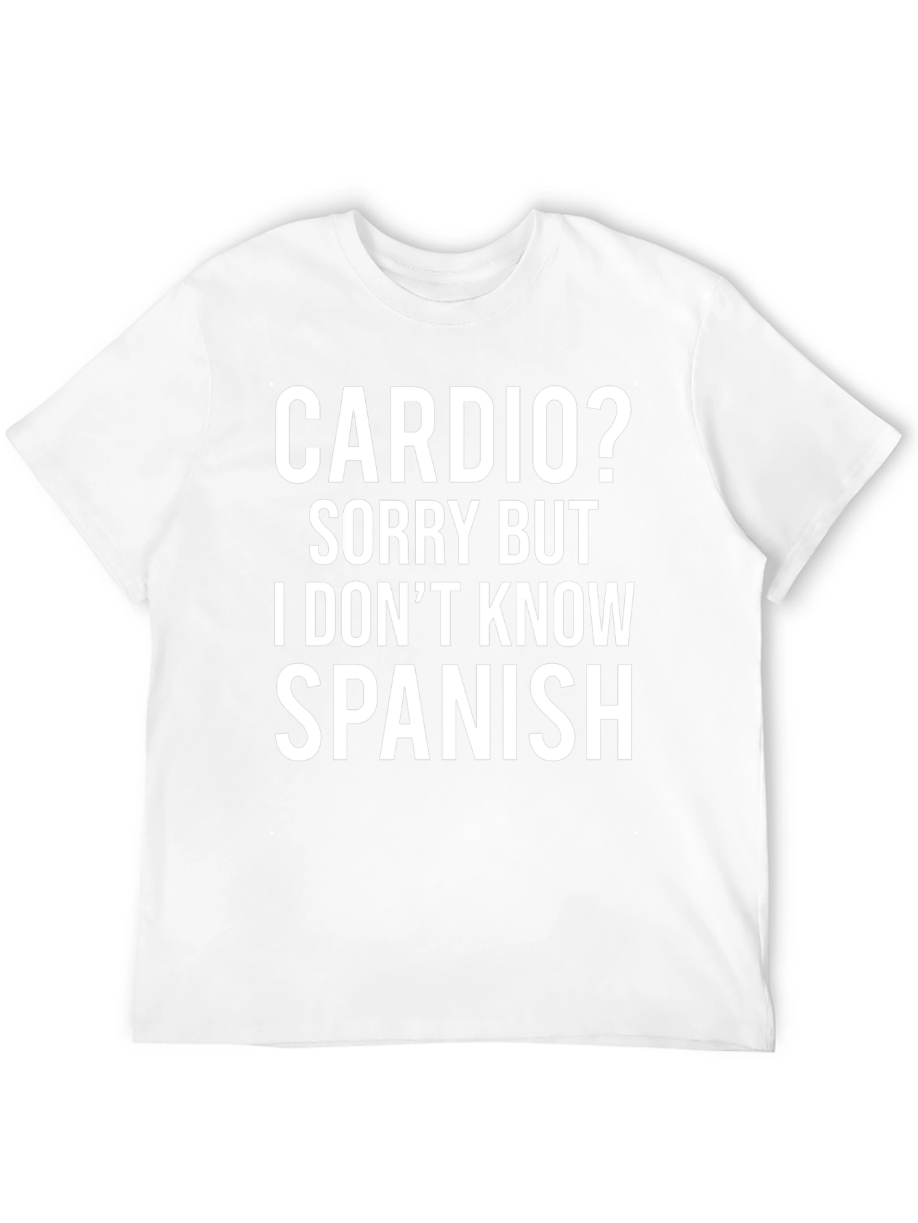 Camiseta Divertida: Cardio? No Hablo Español
