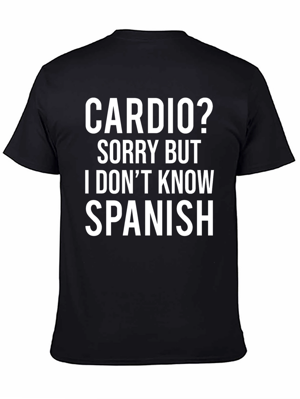 Camiseta Divertida: Cardio? No Hablo Español