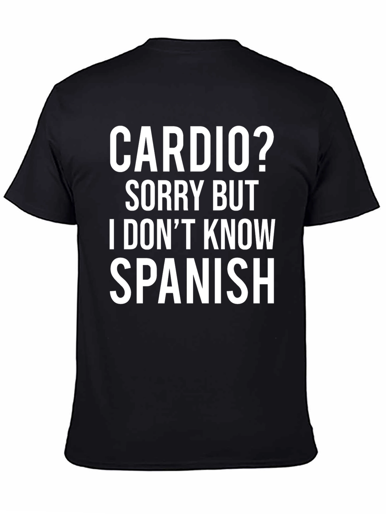 Camiseta Divertida: Cardio? No Hablo Español