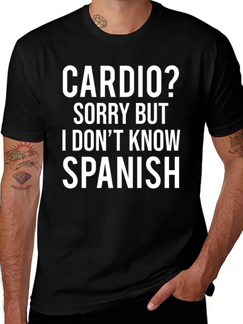 Camiseta Divertida: Cardio? No Hablo Español