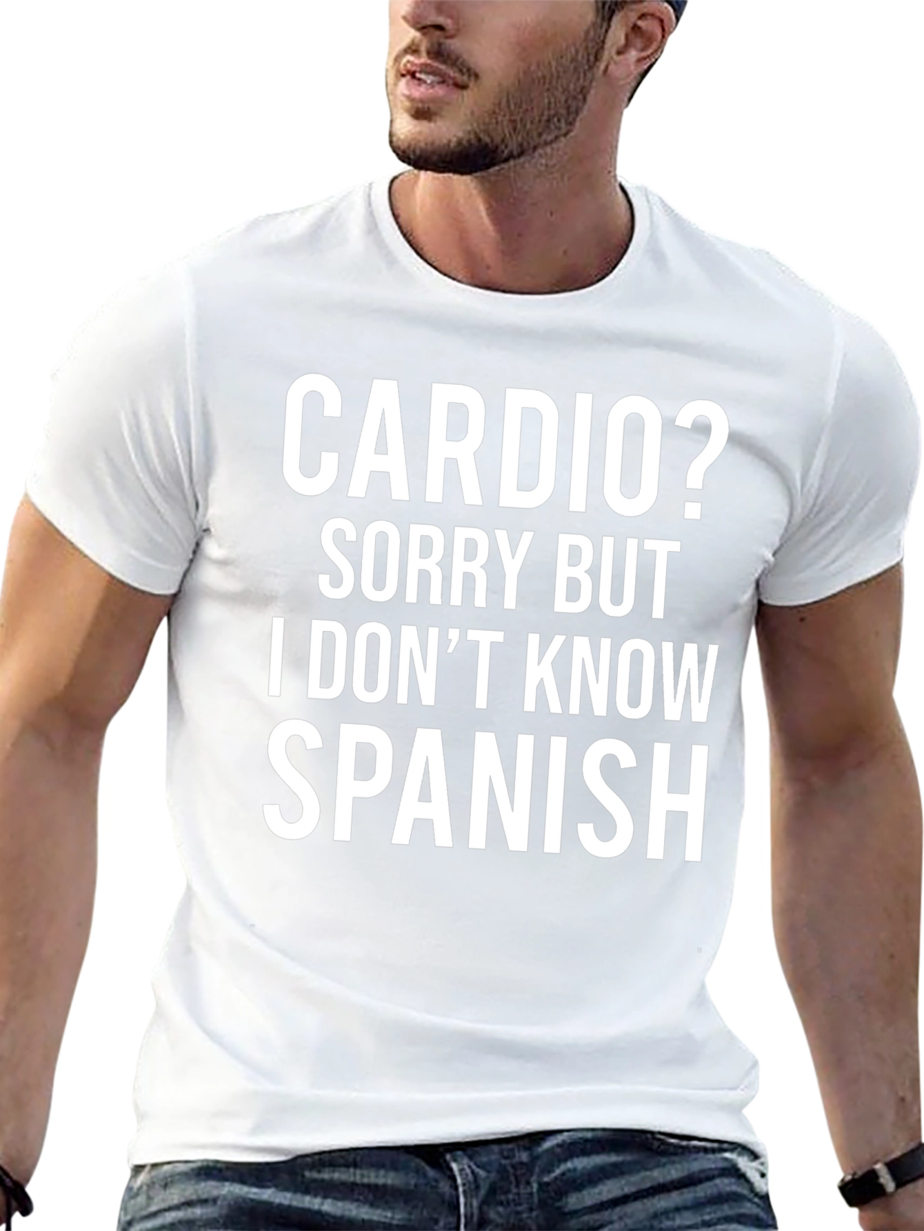 Camiseta Divertida: Cardio? No Hablo Español