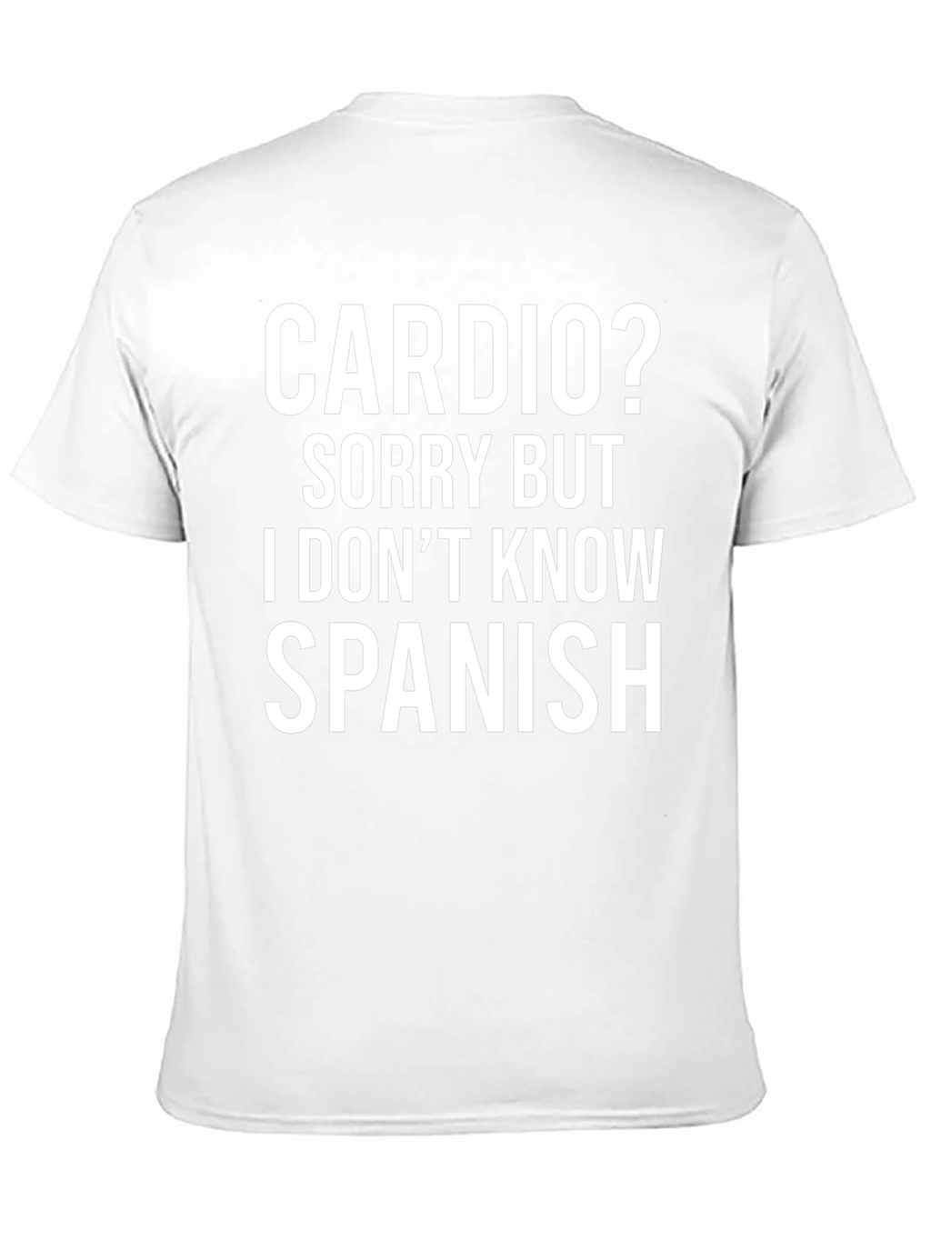 Camiseta Divertida: Cardio? No Hablo Español
