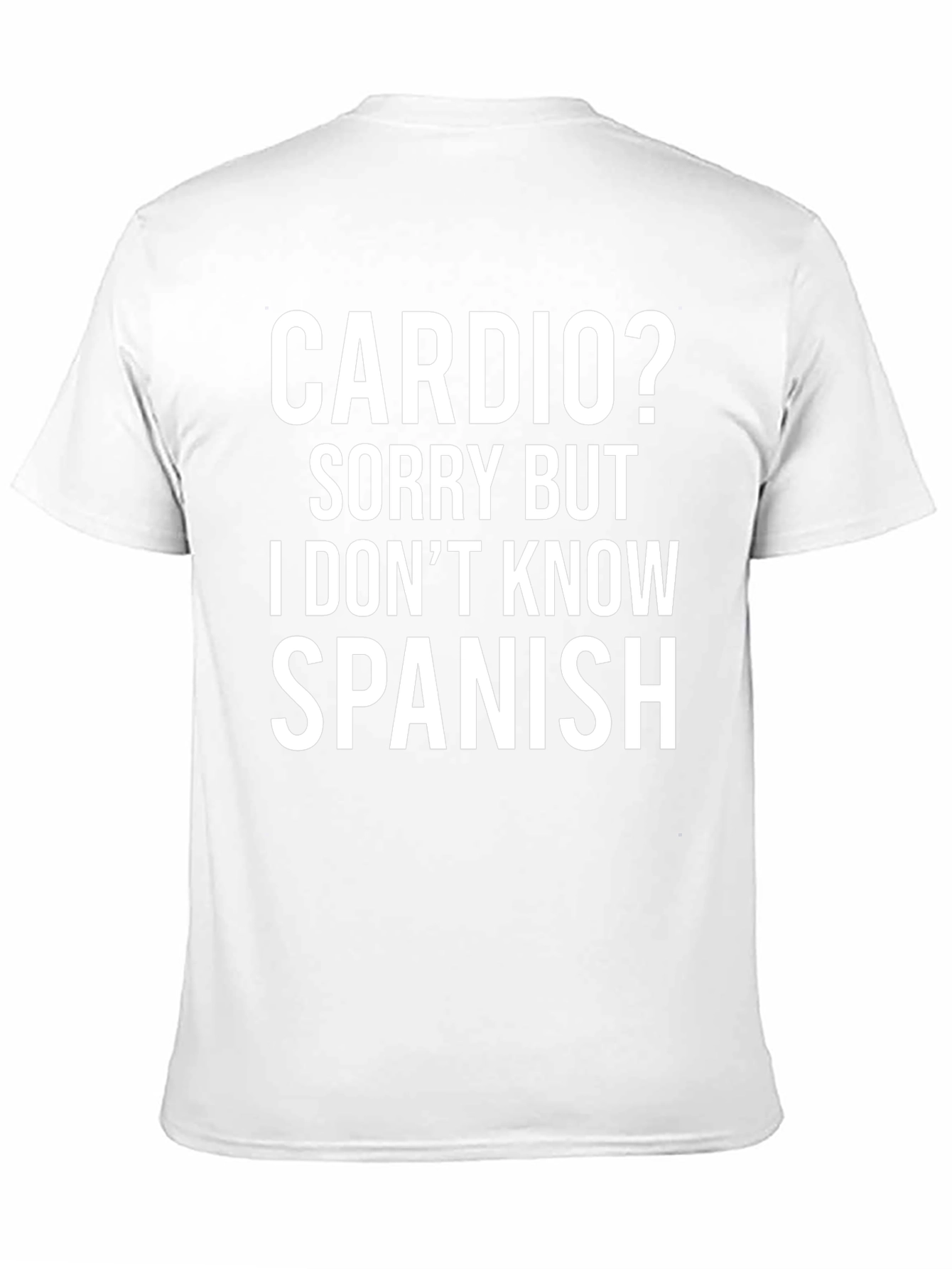 Camiseta Divertida: Cardio? No Hablo Español