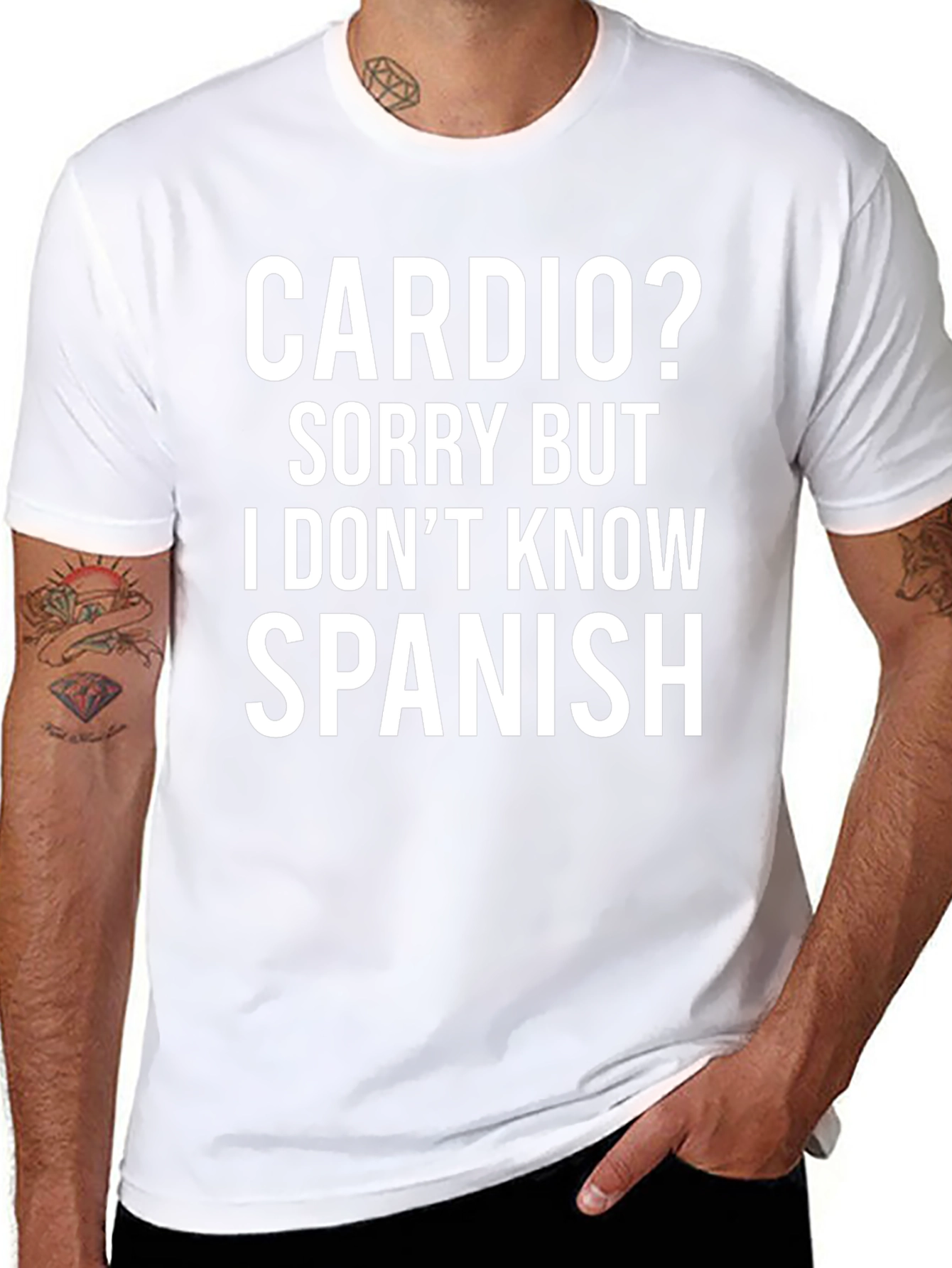 Camiseta Divertida: Cardio? No Hablo Español