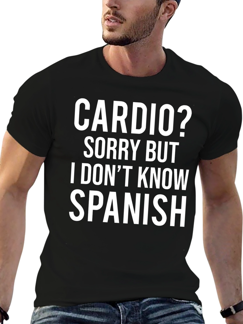 Camiseta Divertida: Cardio? No Hablo Español