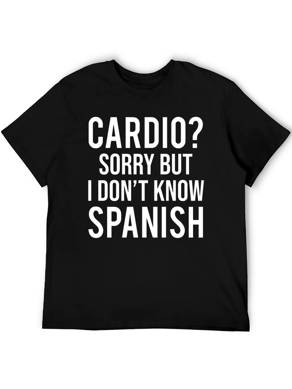 Camiseta Divertida: Cardio? No Hablo Español
