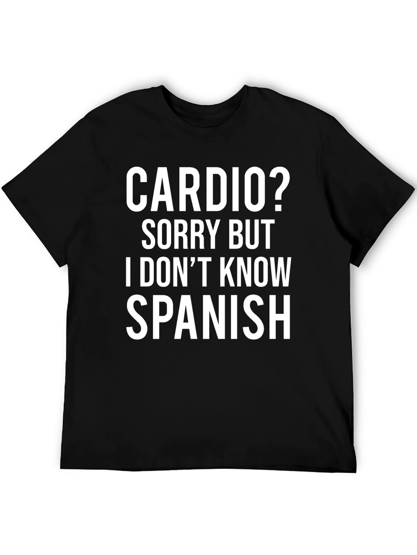 Camiseta Divertida: Cardio? No Hablo Español