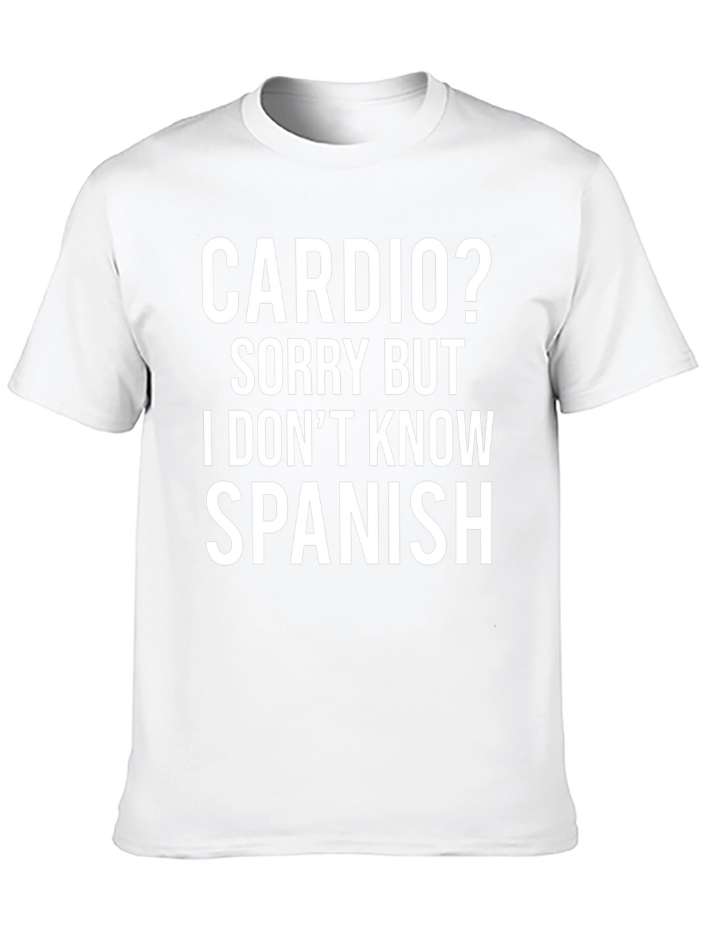 Camiseta Divertida: Cardio? No Hablo Español