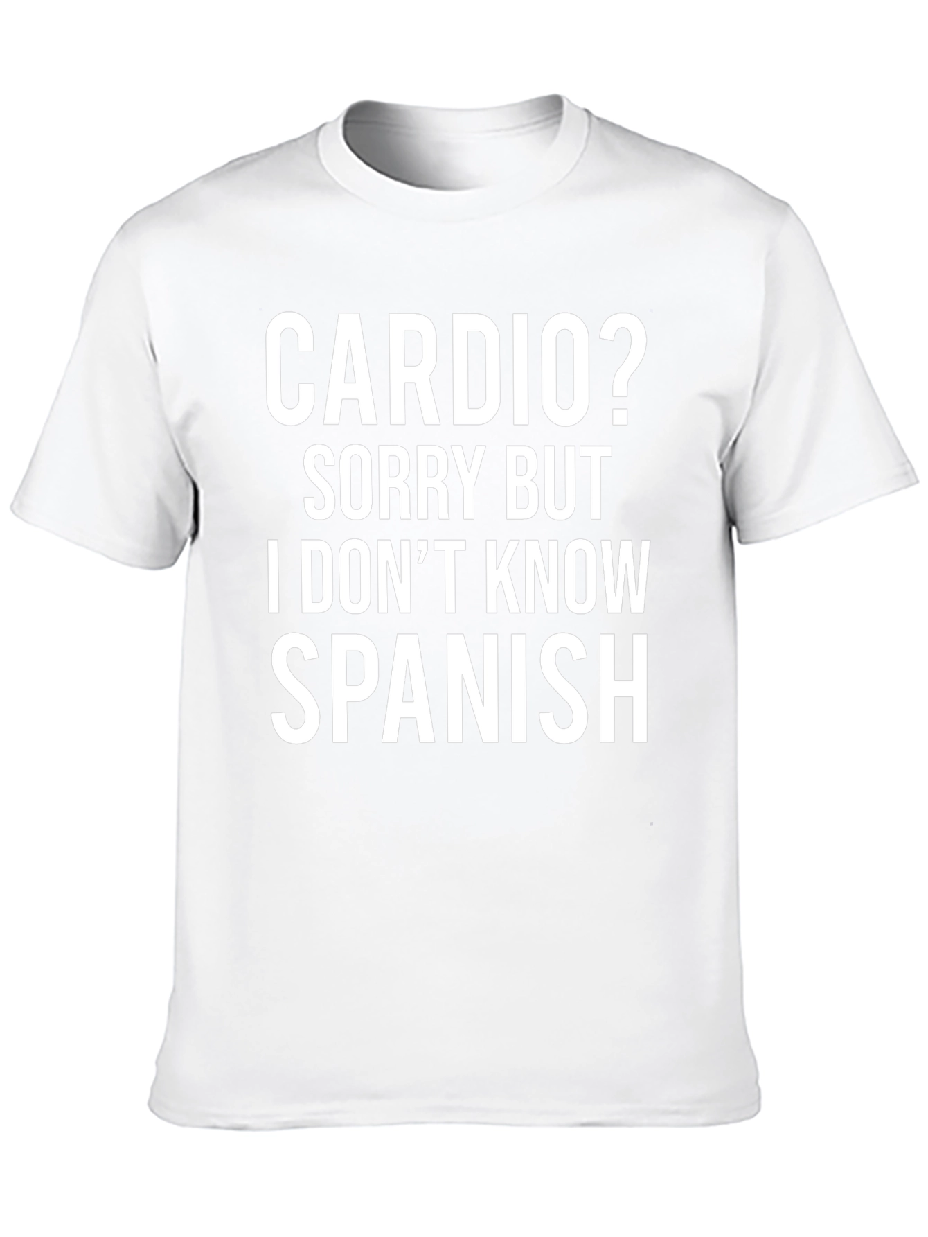 Camiseta Divertida: Cardio? No Hablo Español