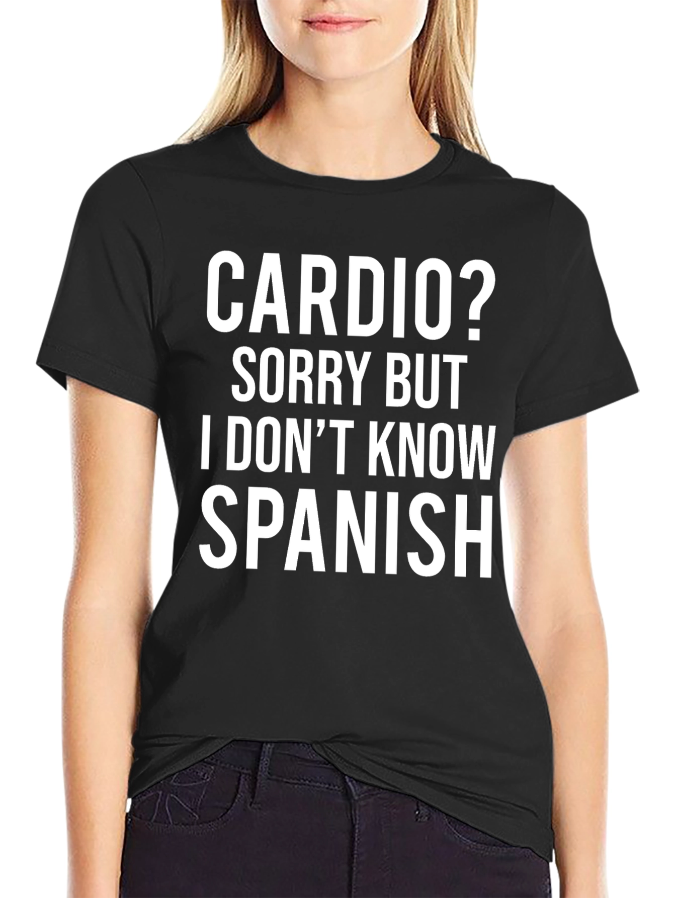 Camiseta Divertida: Cardio? No Hablo Español