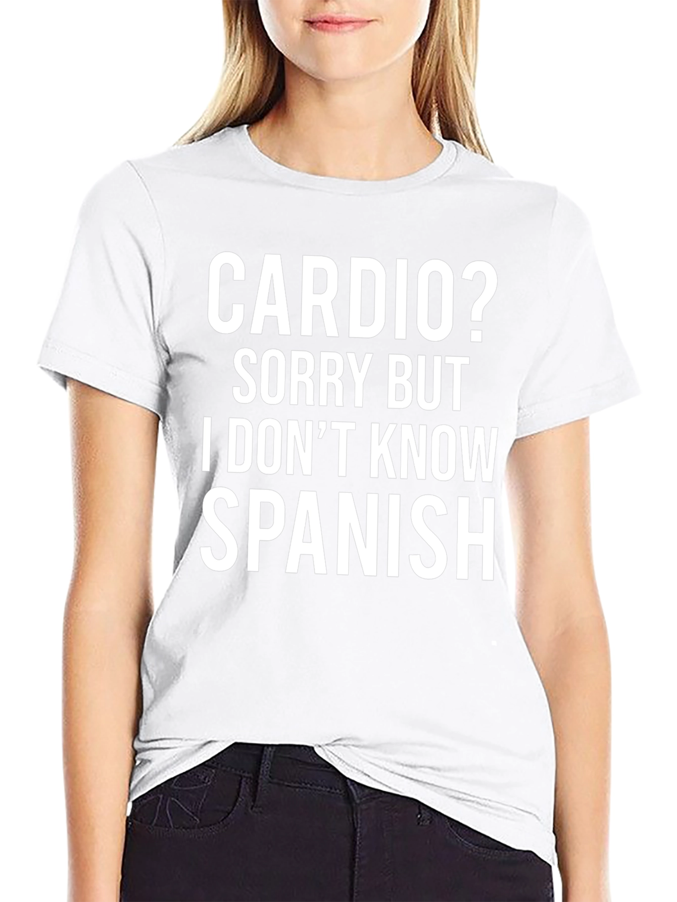 Camiseta Divertida: Cardio? No Hablo Español