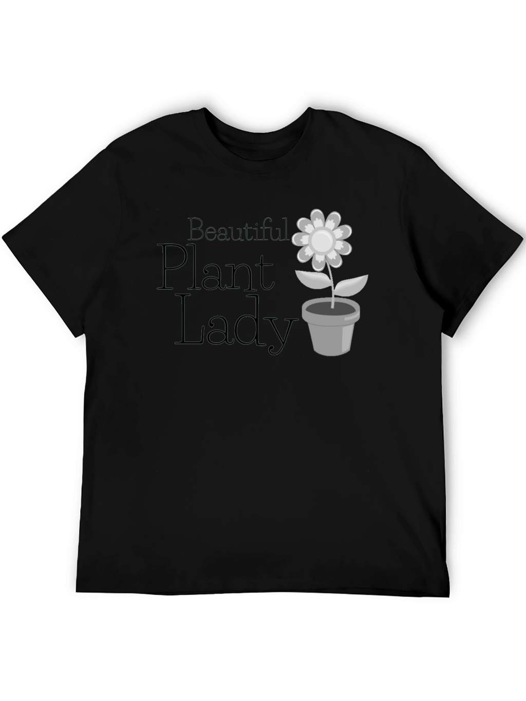 Camiseta Negra Beautiful Plant Lady