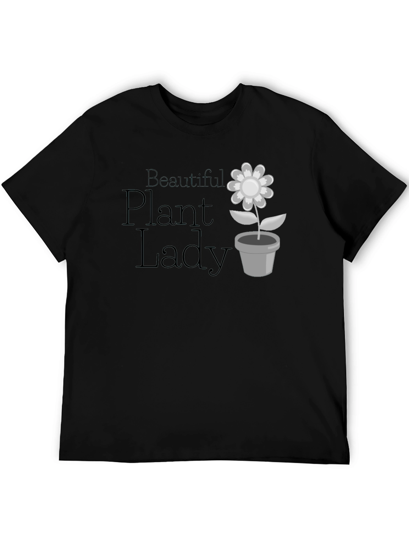 Camiseta Negra Beautiful Plant Lady