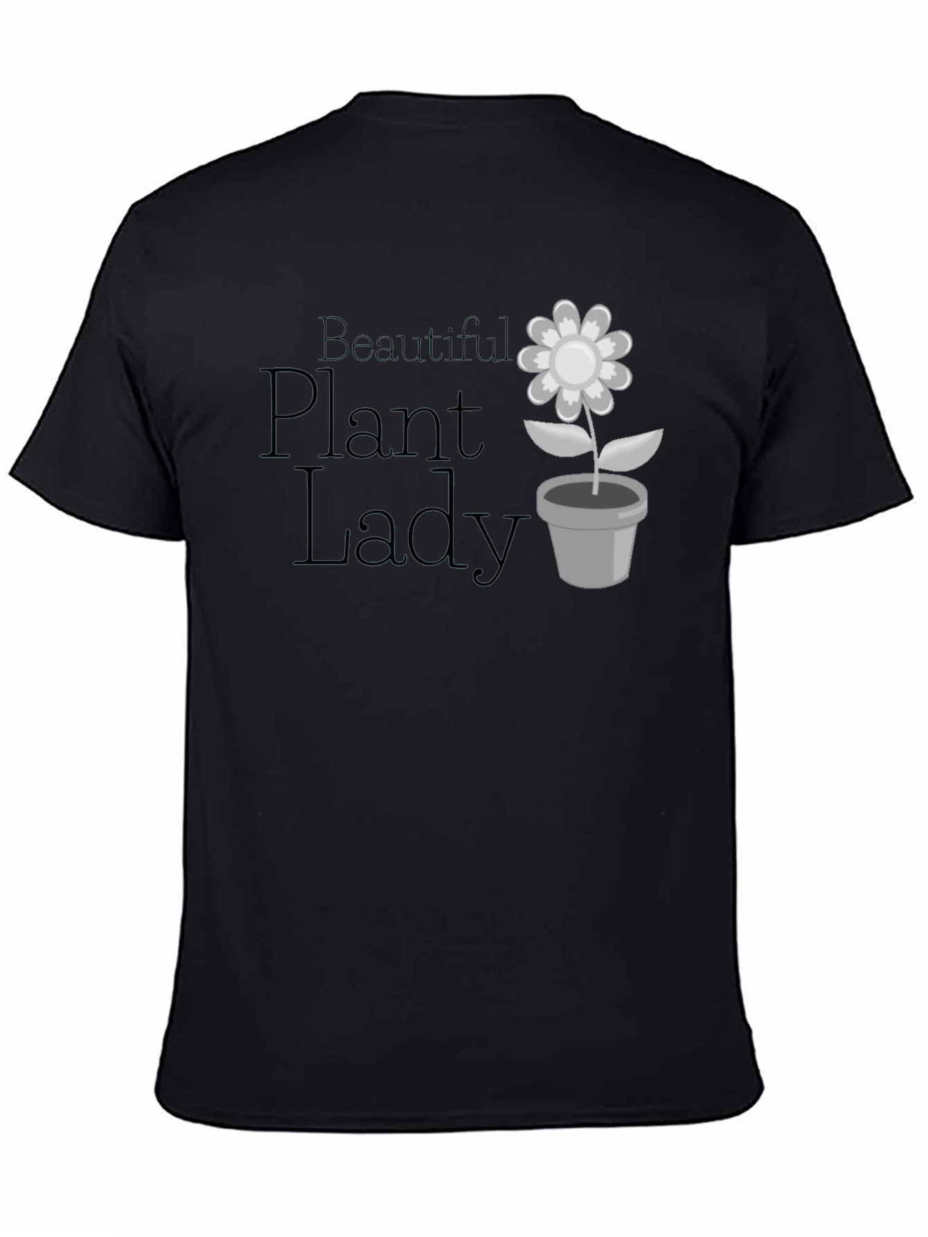 Camiseta Negra Beautiful Plant Lady