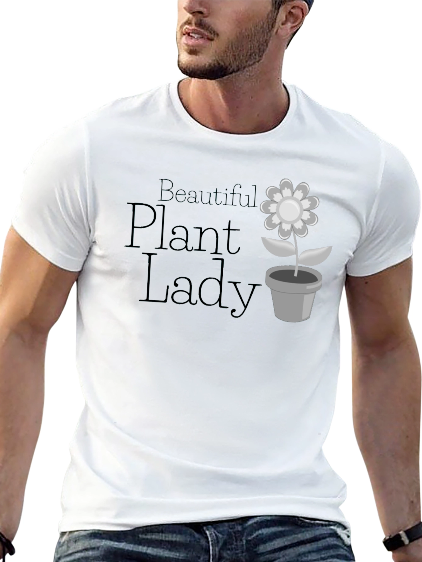 Camiseta Negra Beautiful Plant Lady