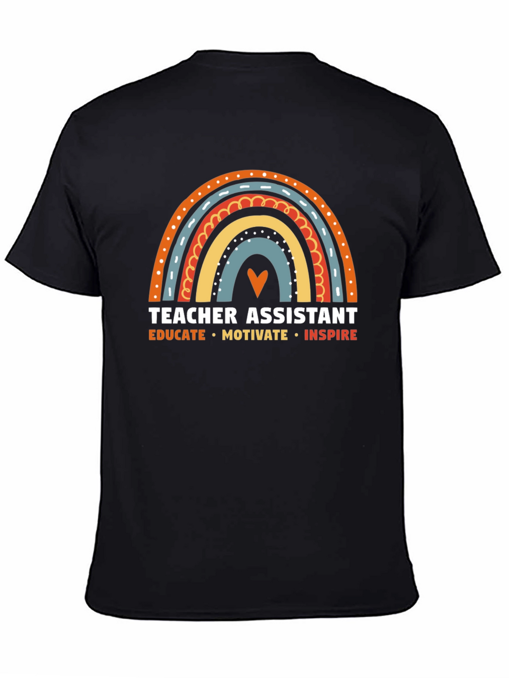 Camiseta Asistente de Profesor Arcoíris