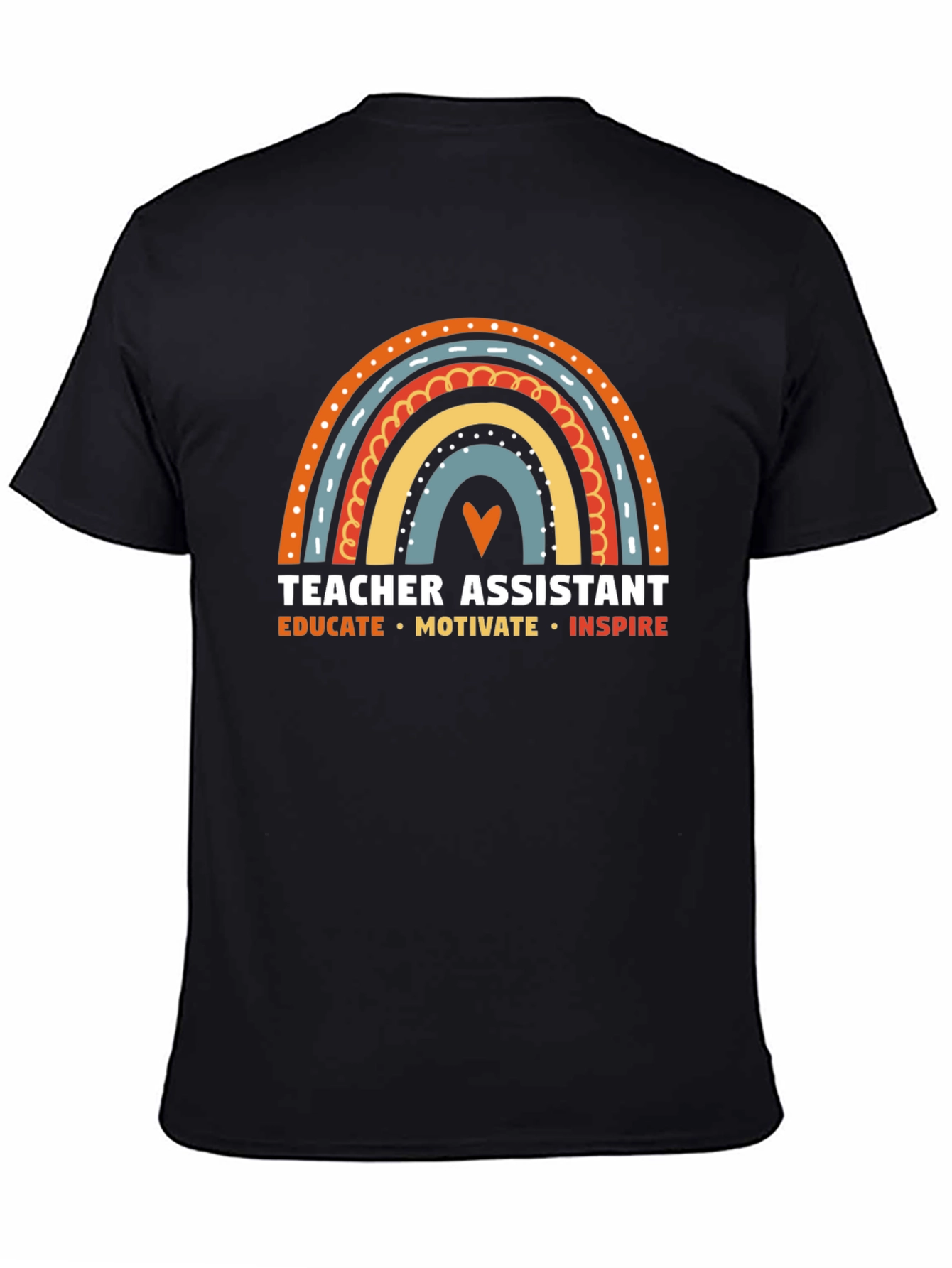 Camiseta Asistente de Profesor Arcoíris