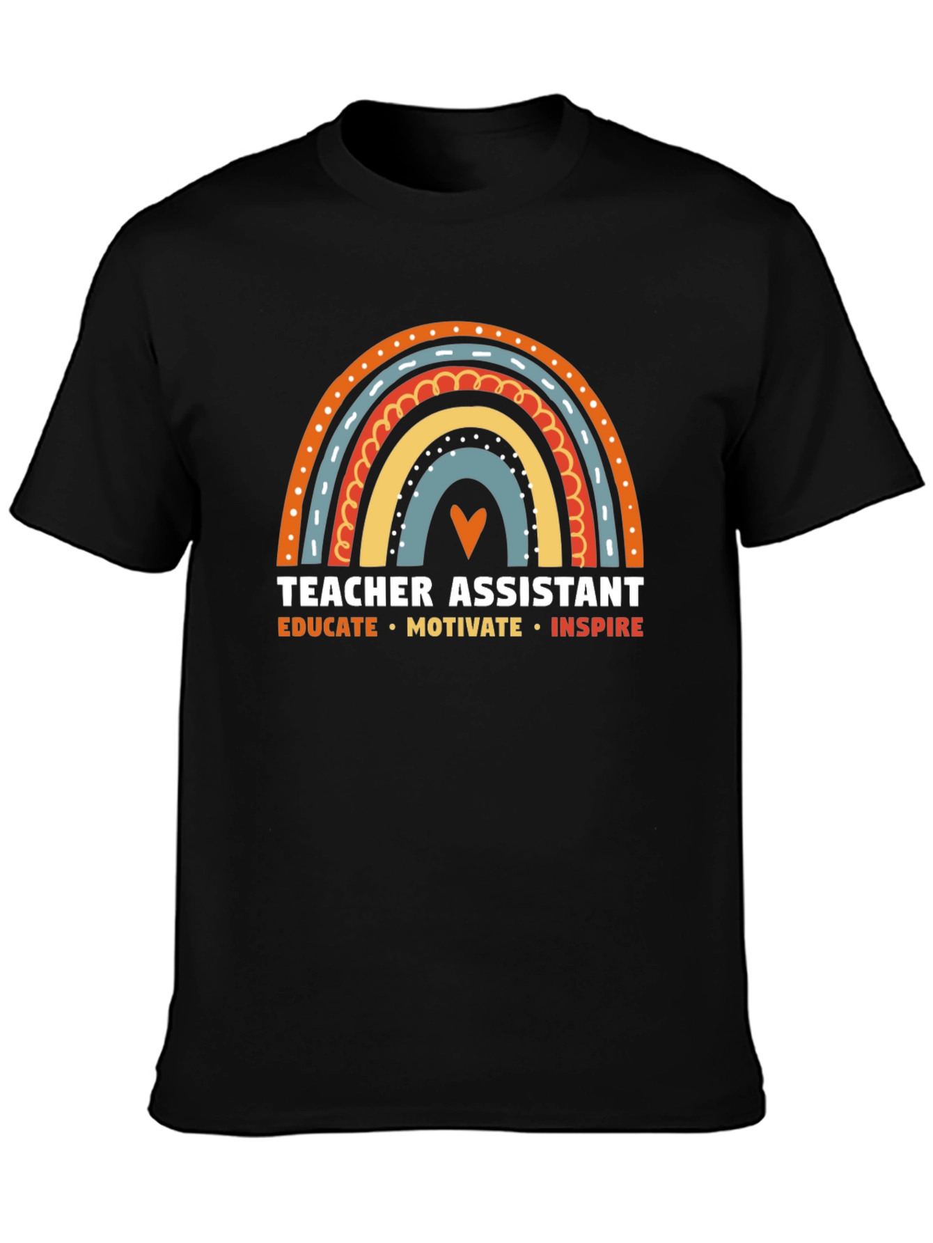 Camiseta Asistente de Profesor Arcoíris