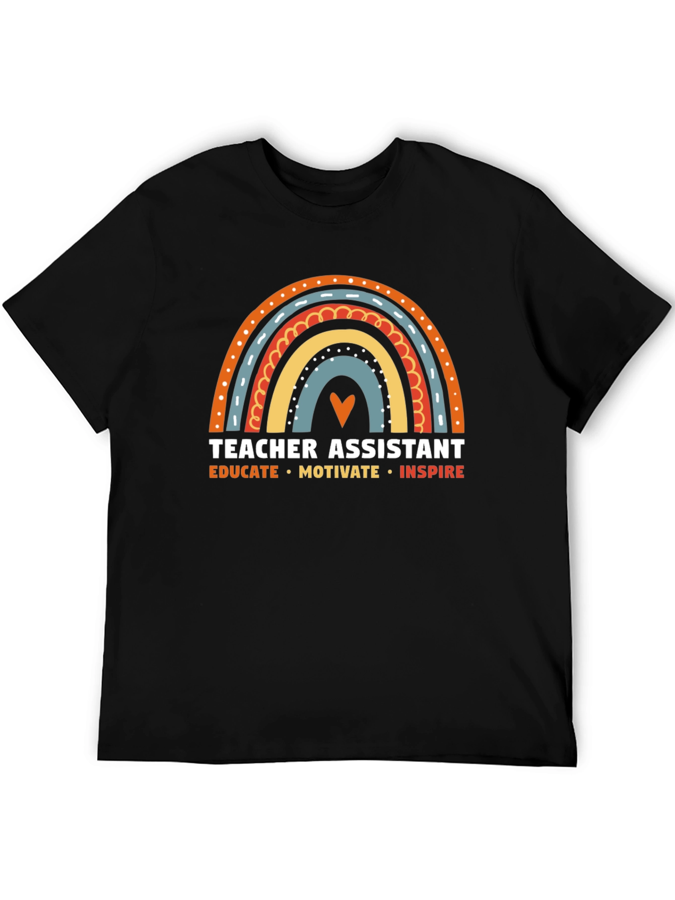 Camiseta Asistente de Profesor Arcoíris