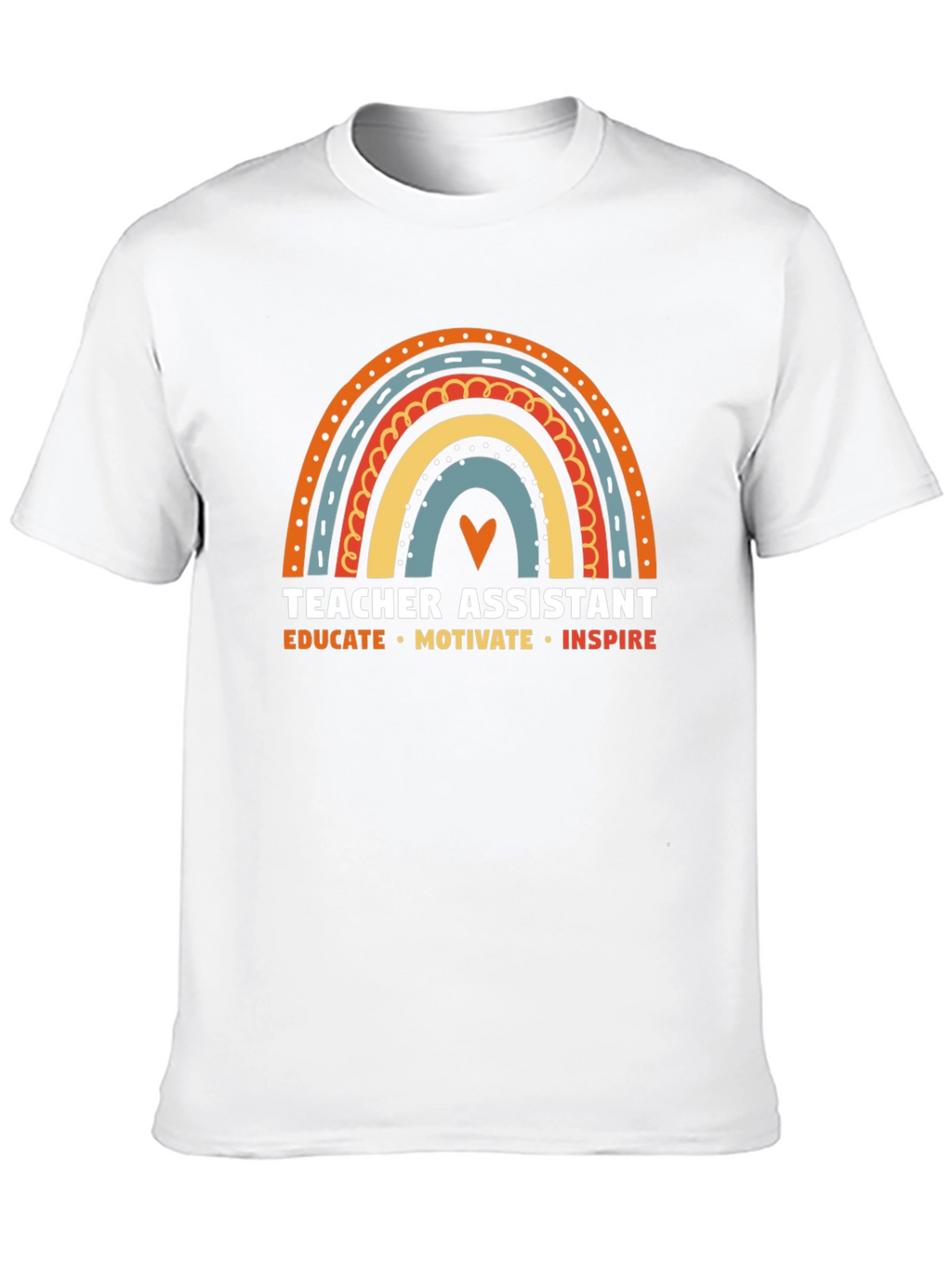 Camiseta Asistente de Profesor Arcoíris