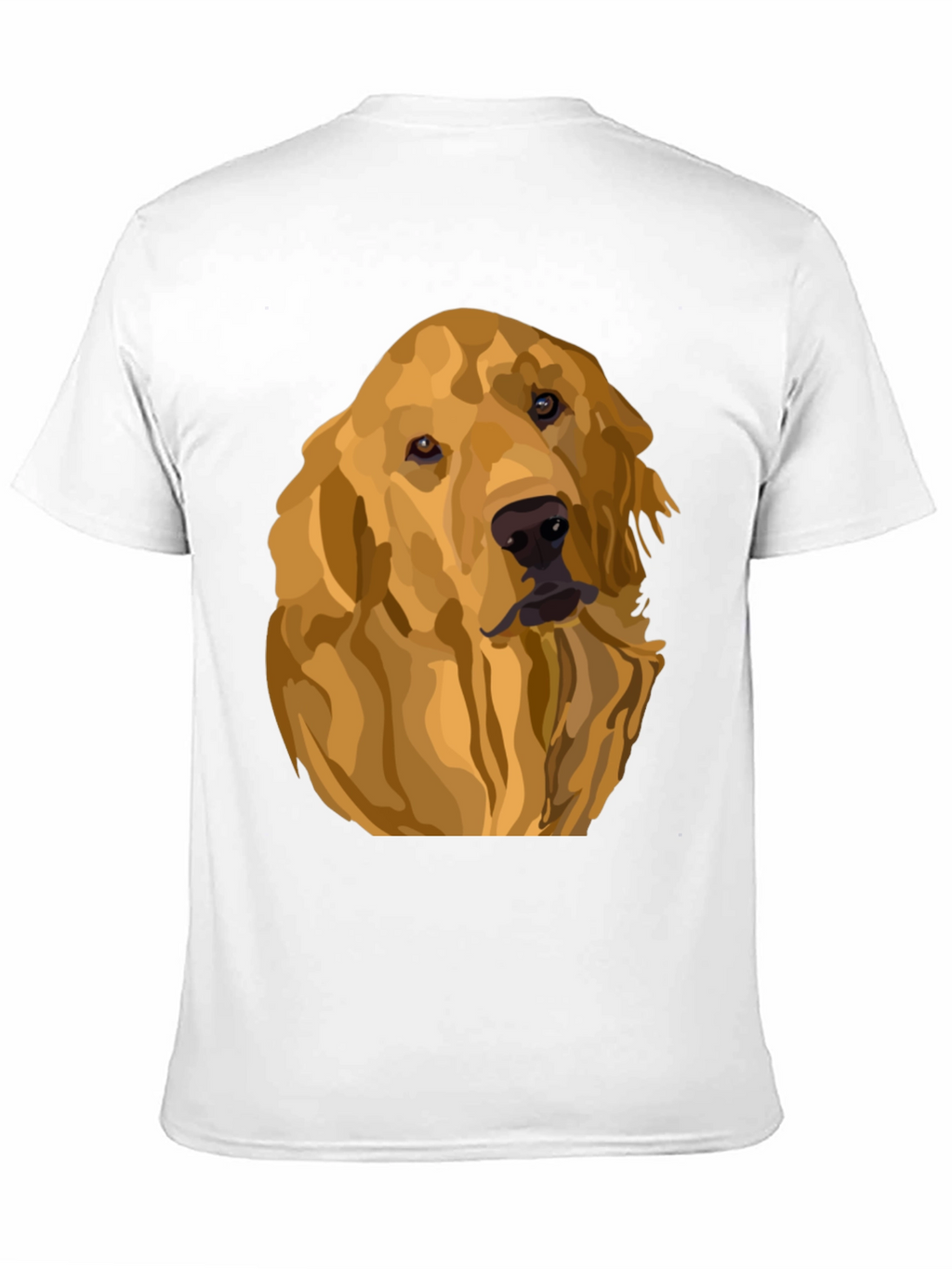 Camiseta Negra con Diseño de Golden Retriever