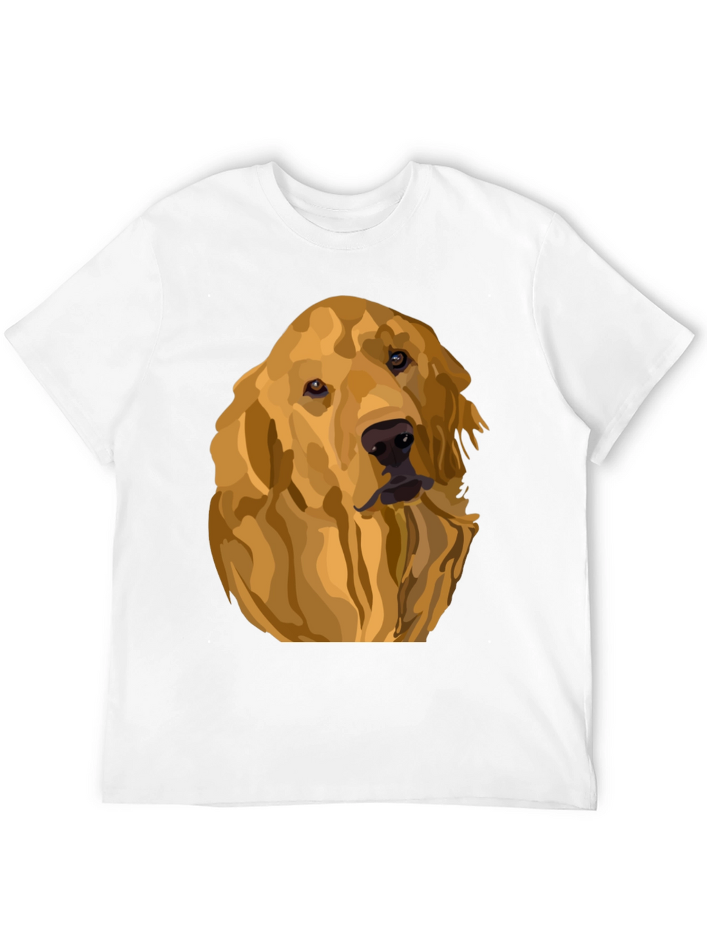 Camiseta Negra con Diseño de Golden Retriever