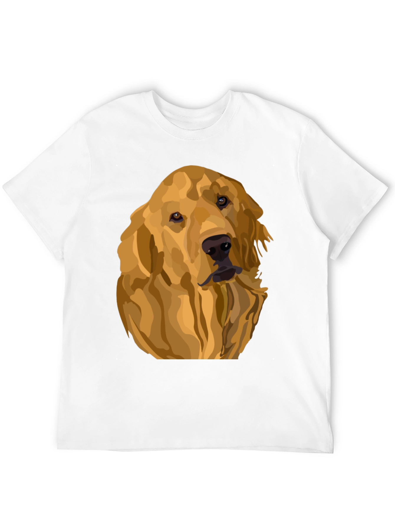Camiseta Negra con Diseño de Golden Retriever
