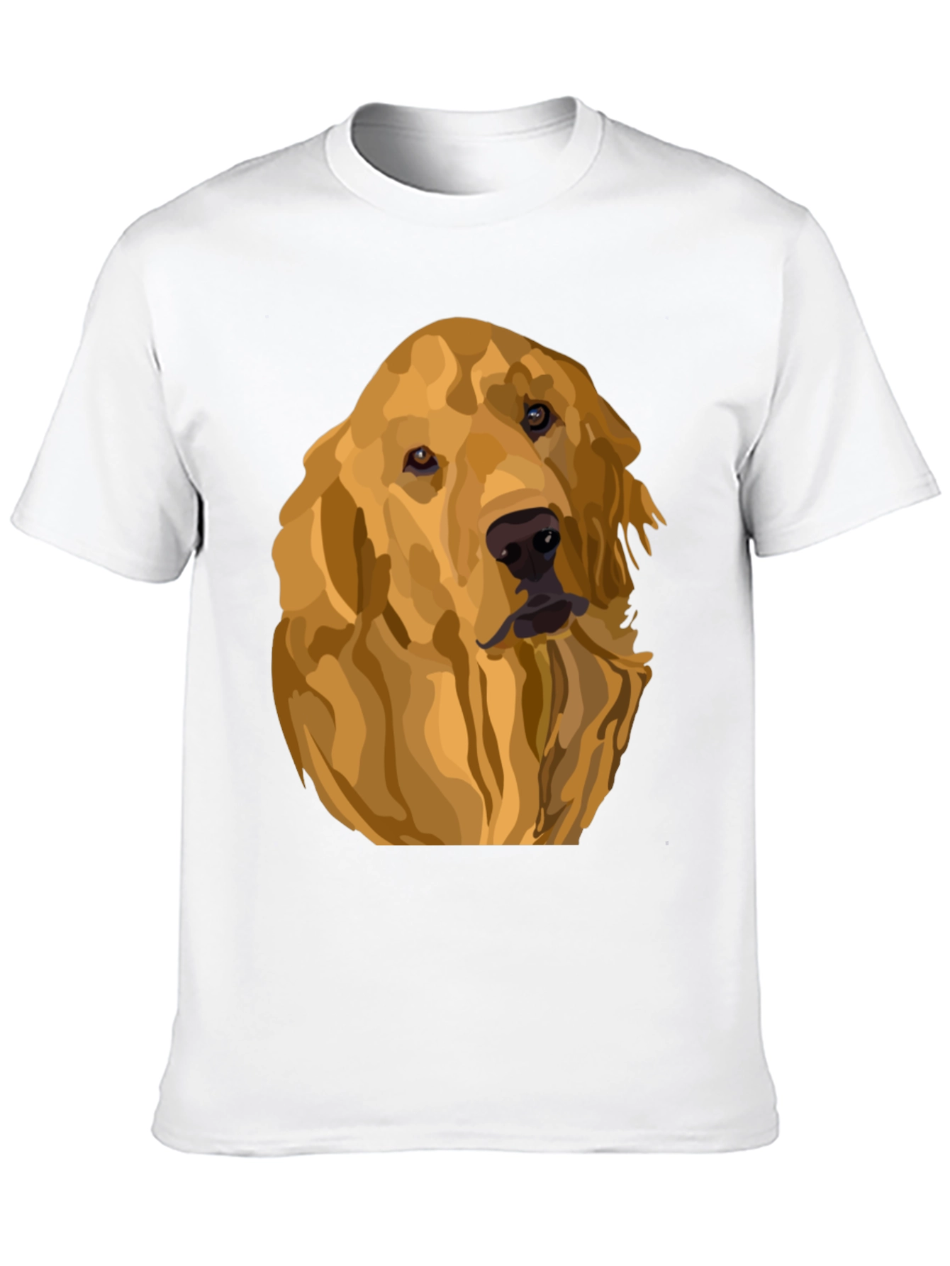 Camiseta Negra con Diseño de Golden Retriever