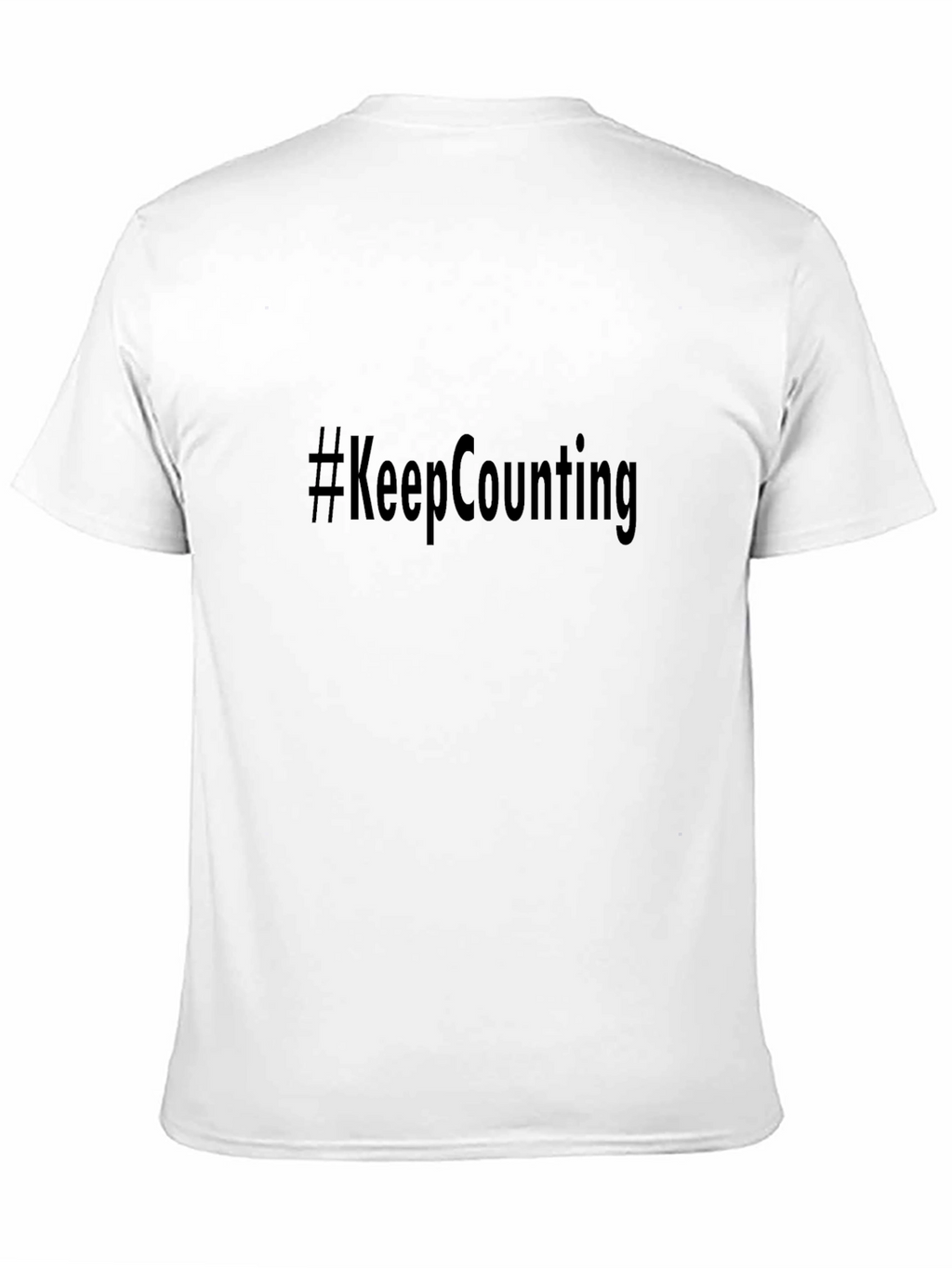 Camiseta Negra #KeepCounting Casual Unisex