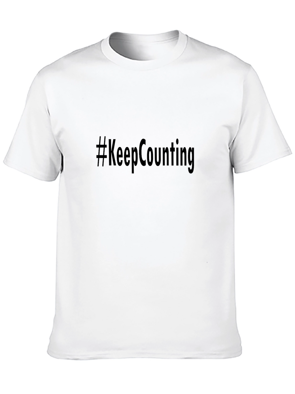 Camiseta Negra #KeepCounting Casual Unisex