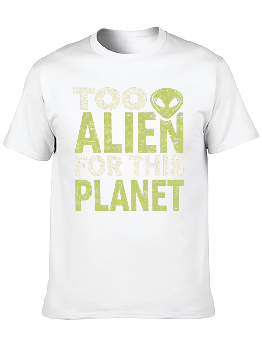 Camiseta Negra con Diseño Alienígena