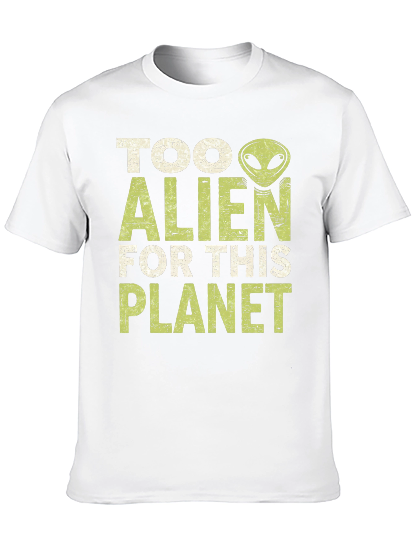 Camiseta Negra con Diseño Alienígena