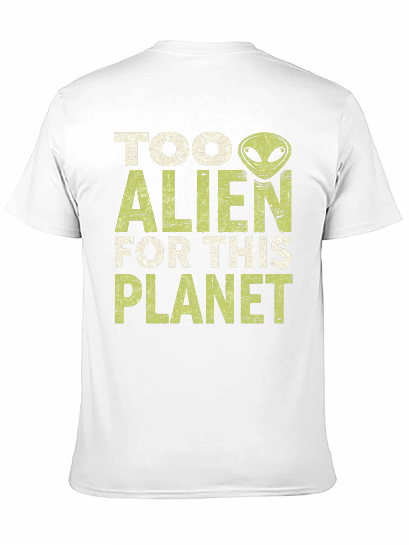 Camiseta Negra con Diseño Alienígena