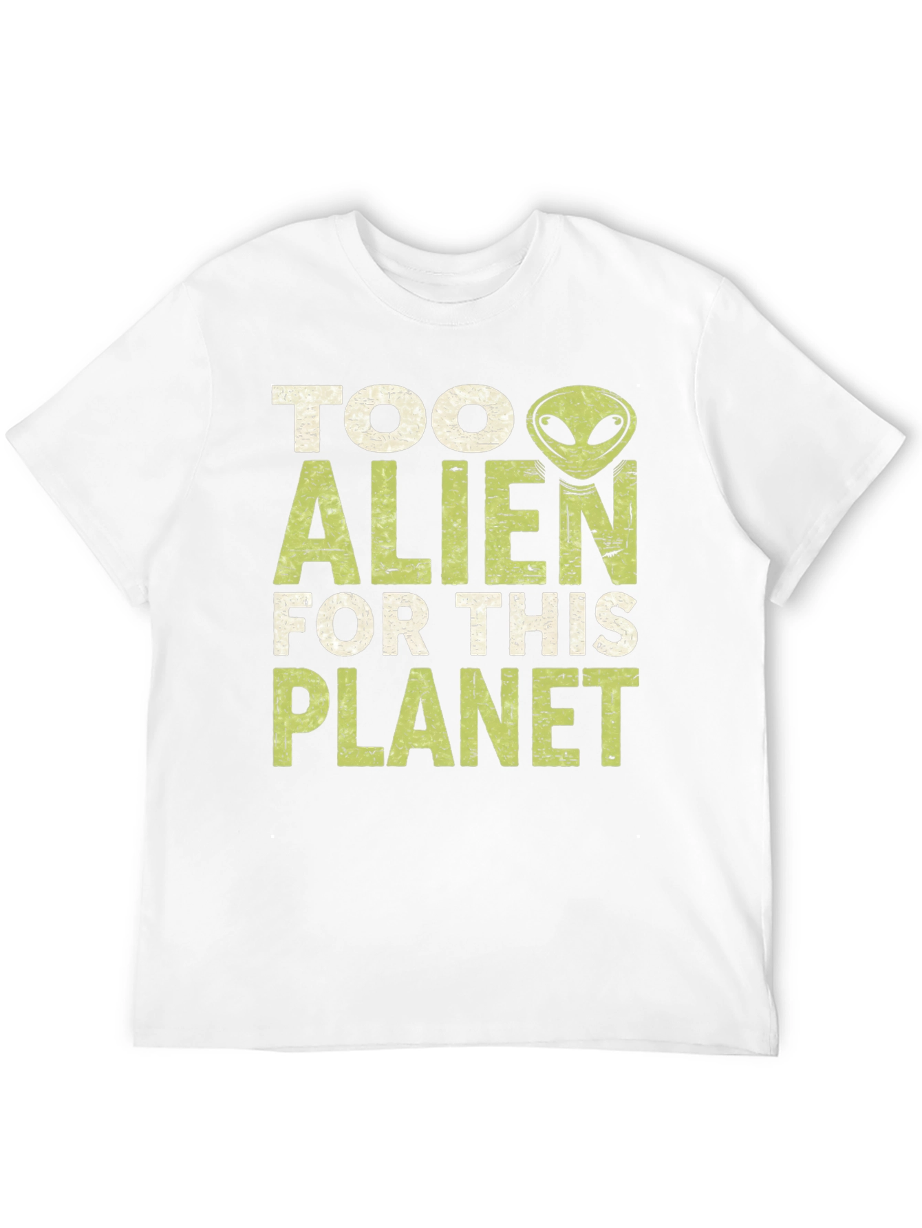 Camiseta Negra con Diseño Alienígena