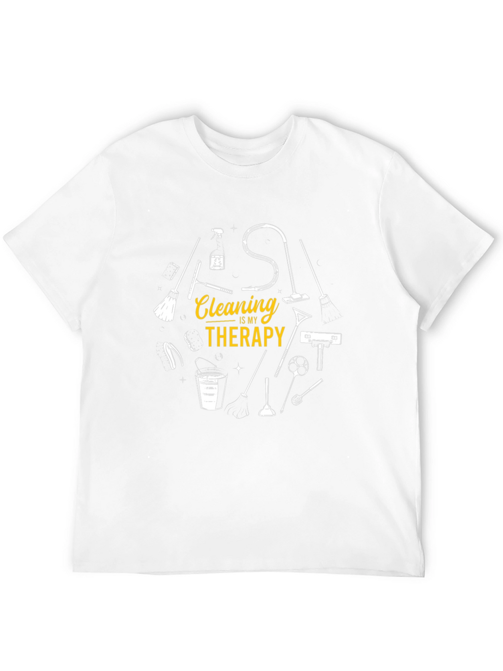 Camiseta Negra Cleaning Therapy para Hombre
