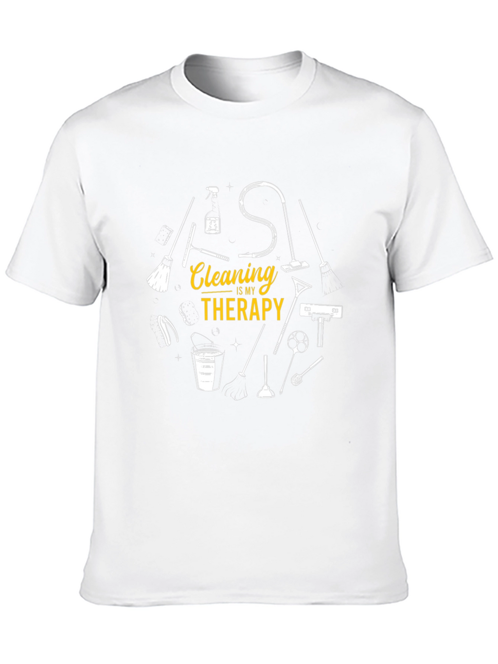 Camiseta Negra Cleaning Therapy para Hombre