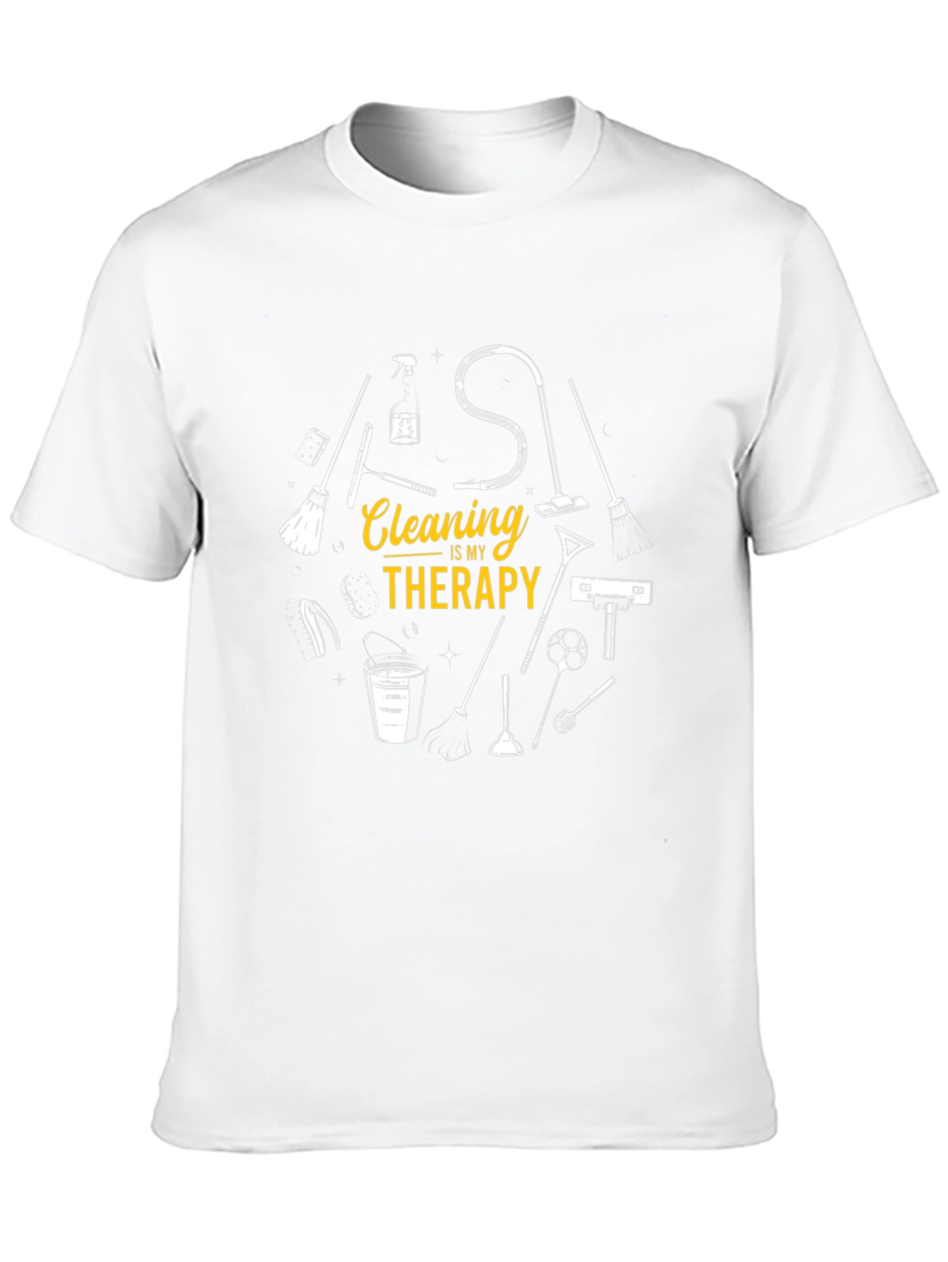 Camiseta Negra Cleaning Therapy para Hombre
