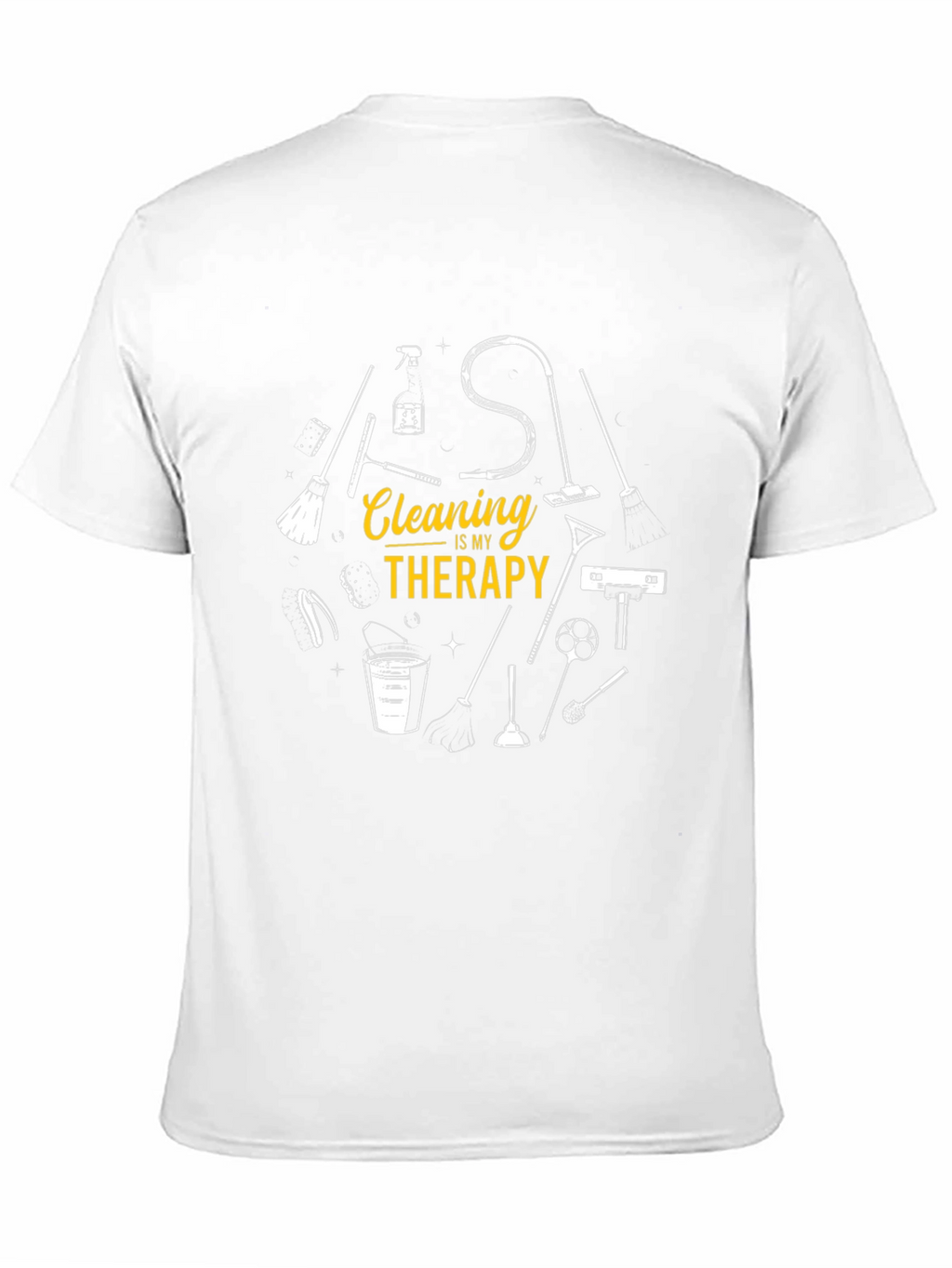 Camiseta Negra Cleaning Therapy para Hombre