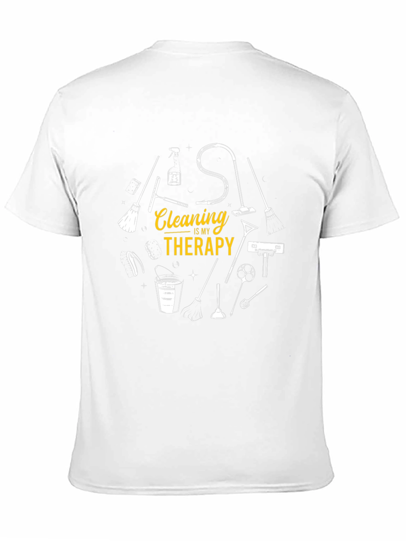 Camiseta Negra Cleaning Therapy para Hombre